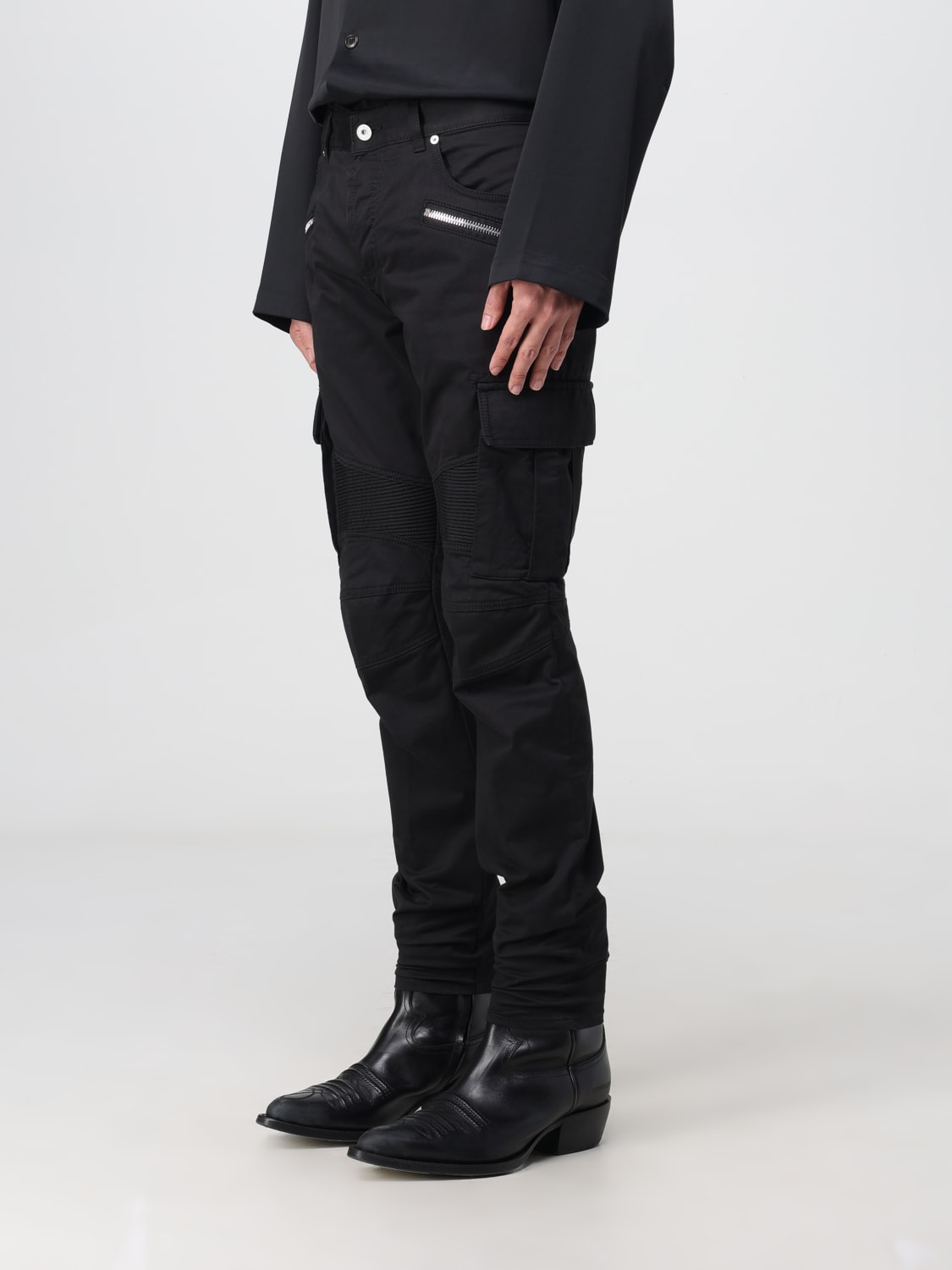 BALMAIN：パンツ メンズ - ブラック | GIGLIO.COMオンラインのBalmain