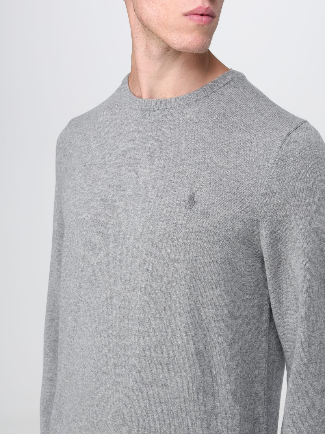 POLO RALPH LAUREN SWEATER: Sweater men Polo Ralph Lauren, Grey - Img 3