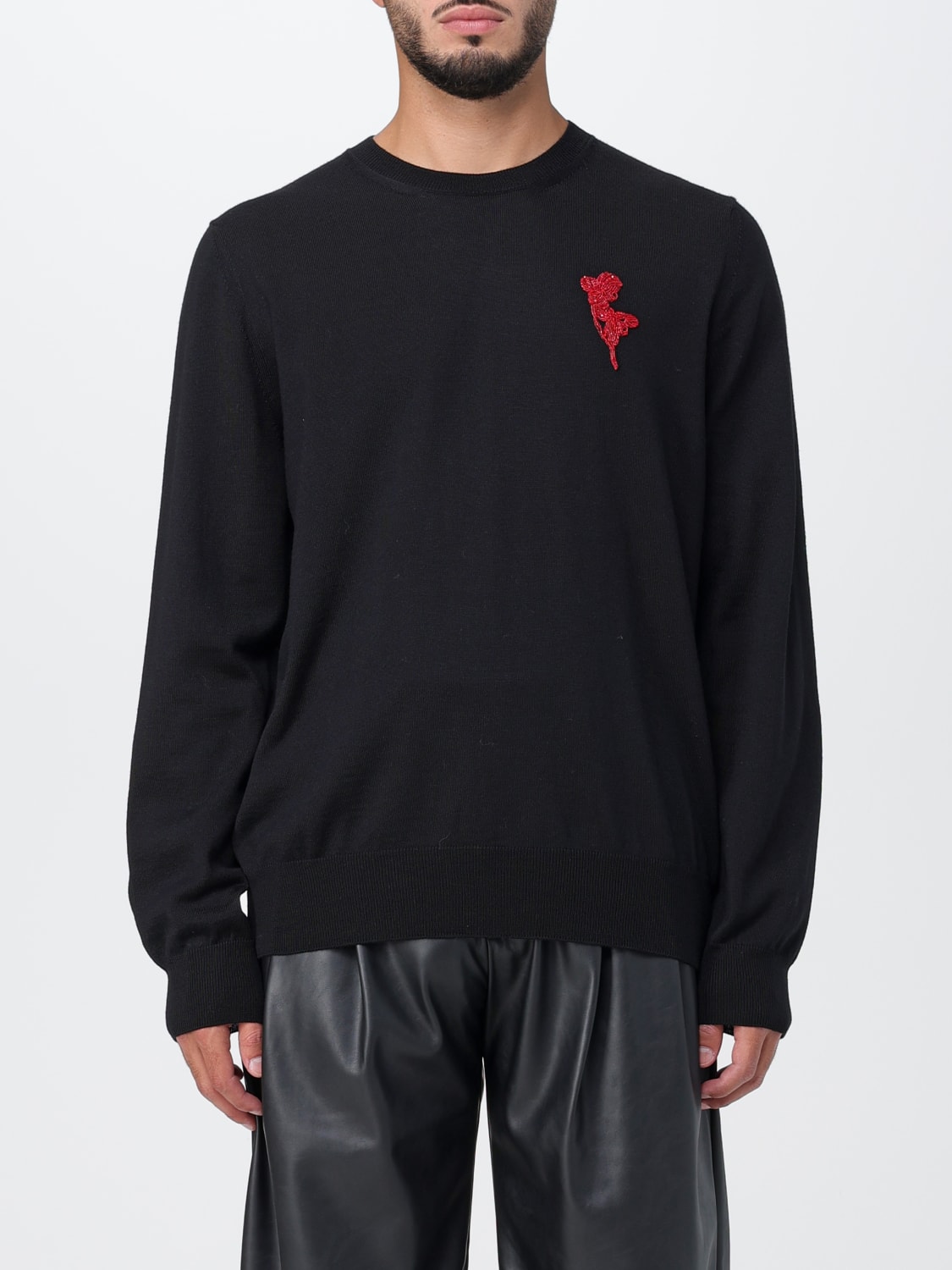 ALEXANDER MCQUEEN Pull homme Noir Pull Alexander McQueen 760755Q1XIF en ligne sur GIGLIO.COM