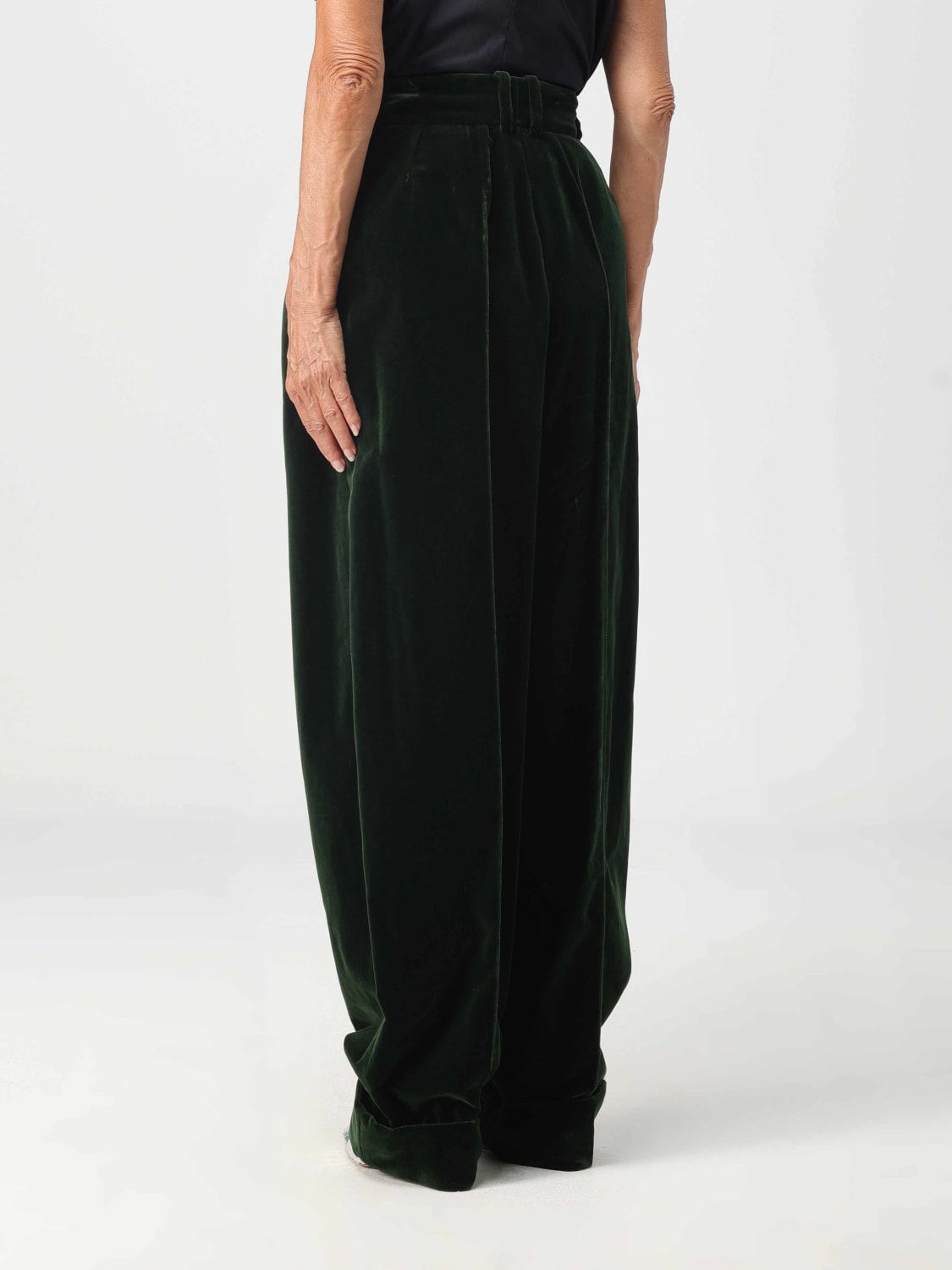 ALEXANDRE VAUTHIER TROUSERS: Trousers woman Alexandre Vauthier, Green - Img 2