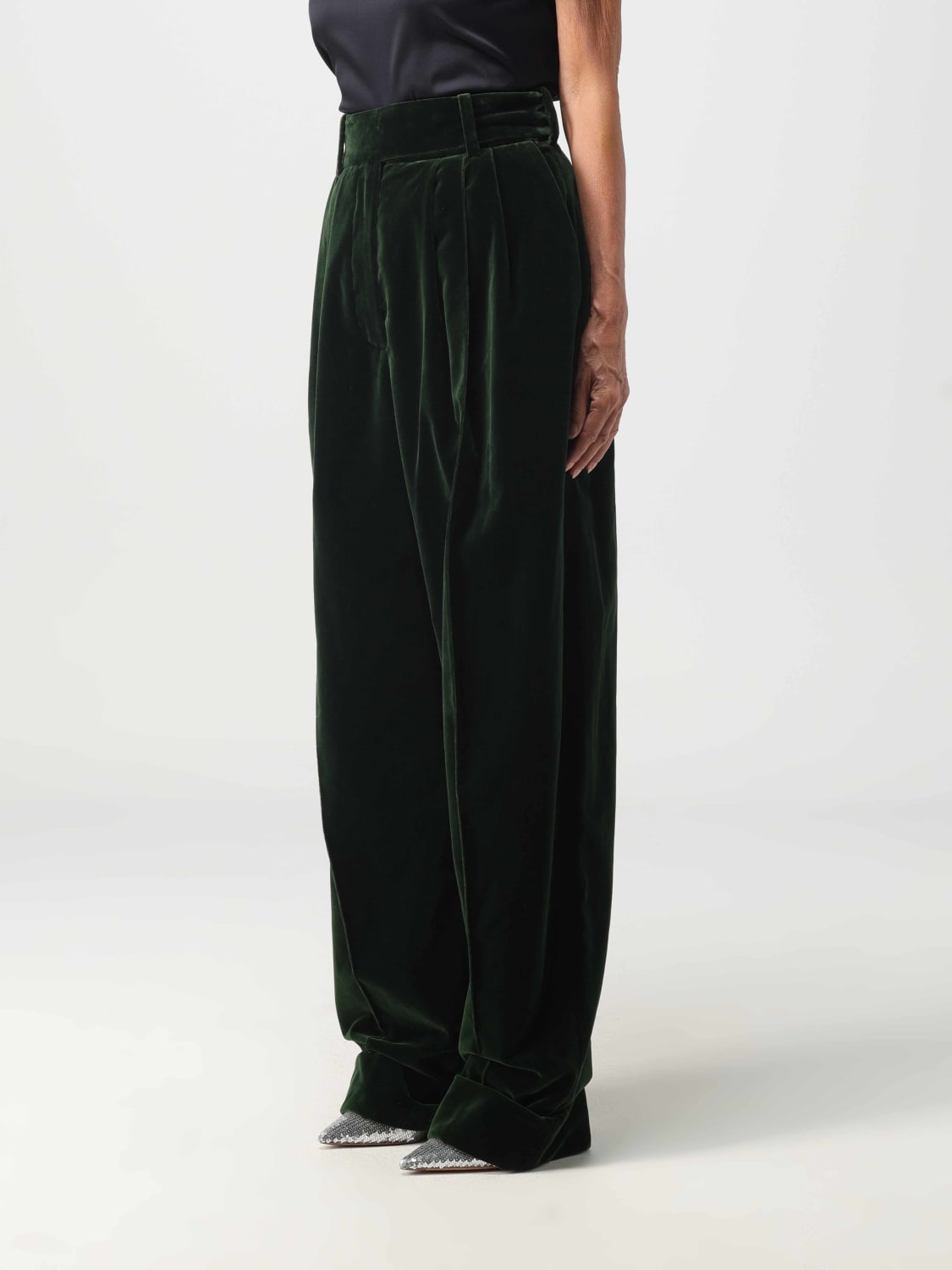 ALEXANDRE VAUTHIER TROUSERS: Trousers woman Alexandre Vauthier, Green - Img 3