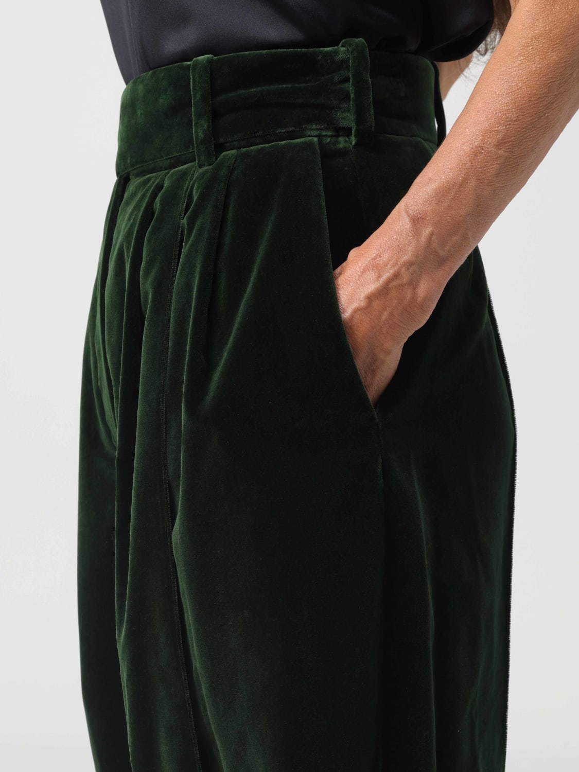 ALEXANDRE VAUTHIER TROUSERS: Trousers woman Alexandre Vauthier, Green - Img 4