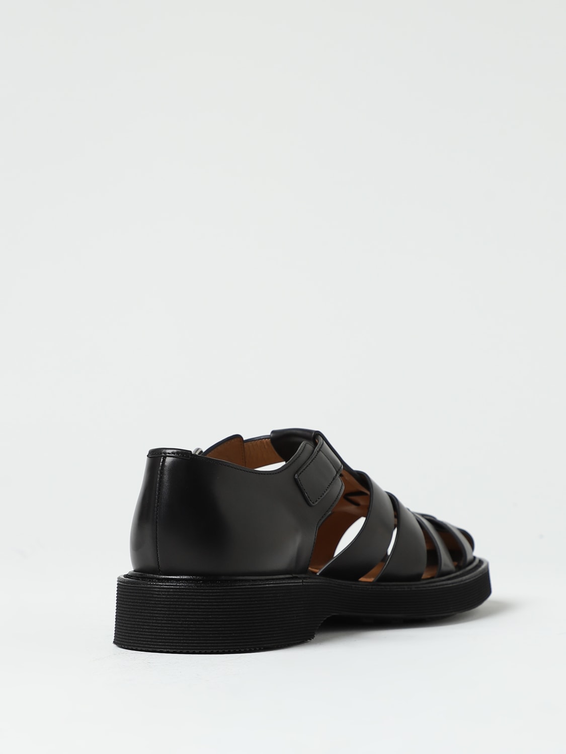 CHURCH'S SANDALS: Church's Hove sandals in leather, Black - Img 3