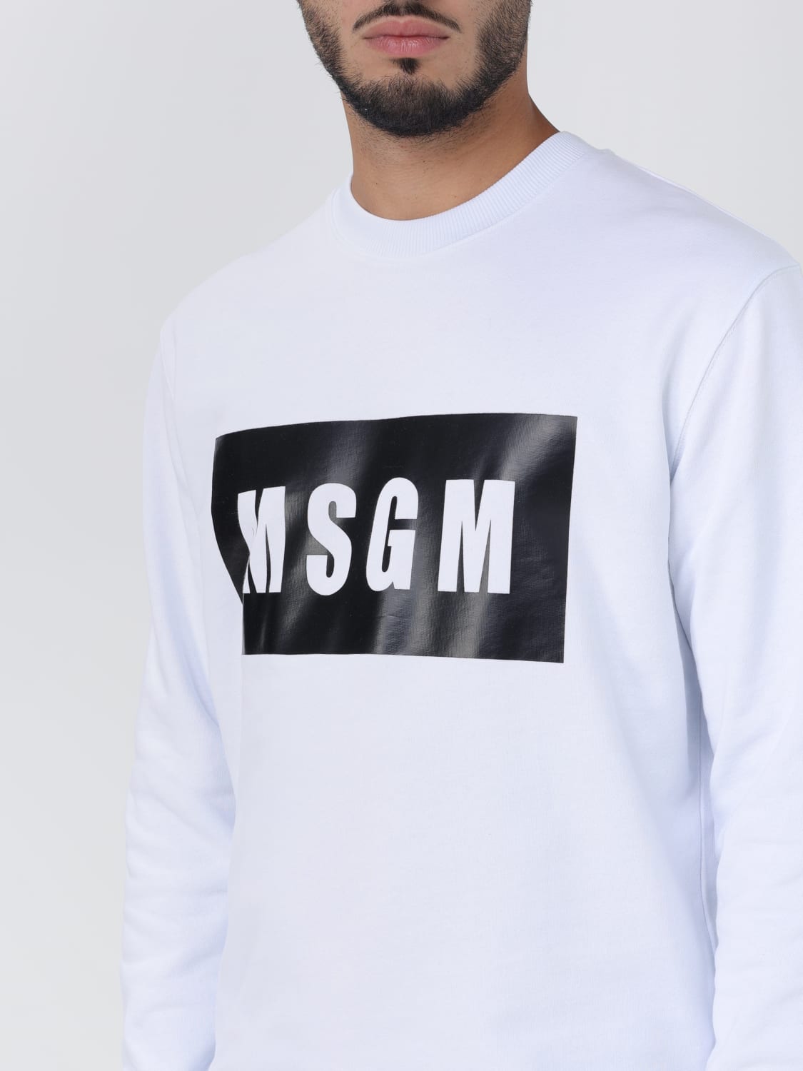 MSGM 스웨터: 스웨터 남성 MSGM, 화이트 - Img 4