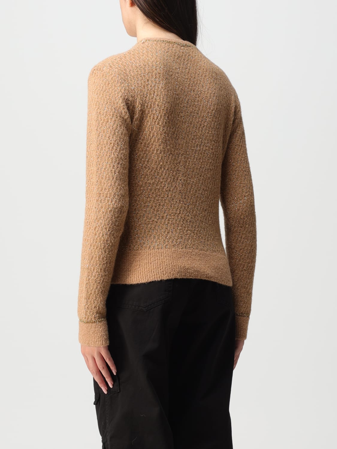 PINKO SWEATER: Sweater woman Pinko, Camel - Img 2