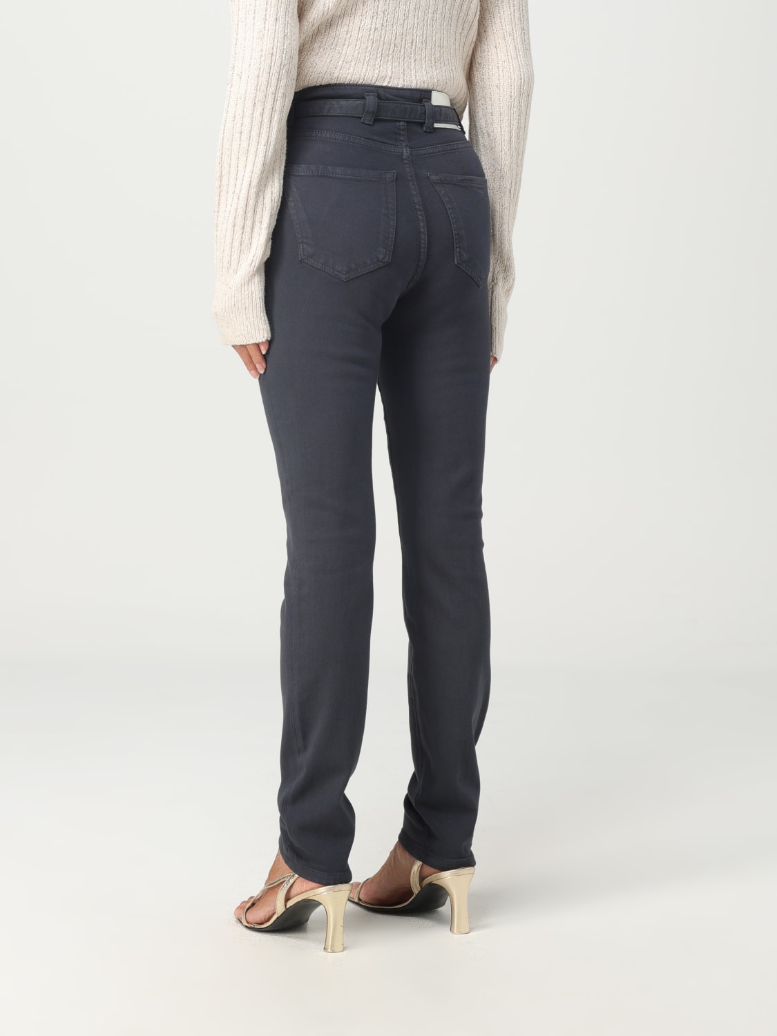 PINKO PANTALONE: Pantalone Pinko in cotone, Grigio - Img 2