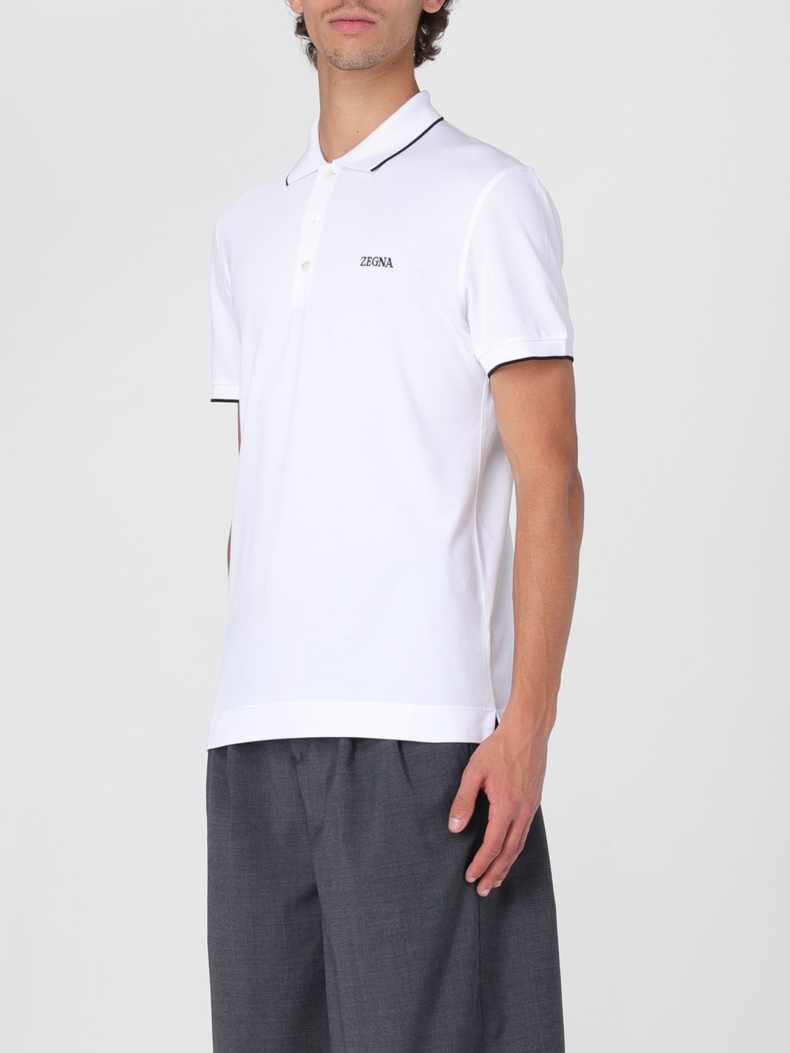 ZEGNA POLO: Polo herren Zegna, Weiß - Img 3