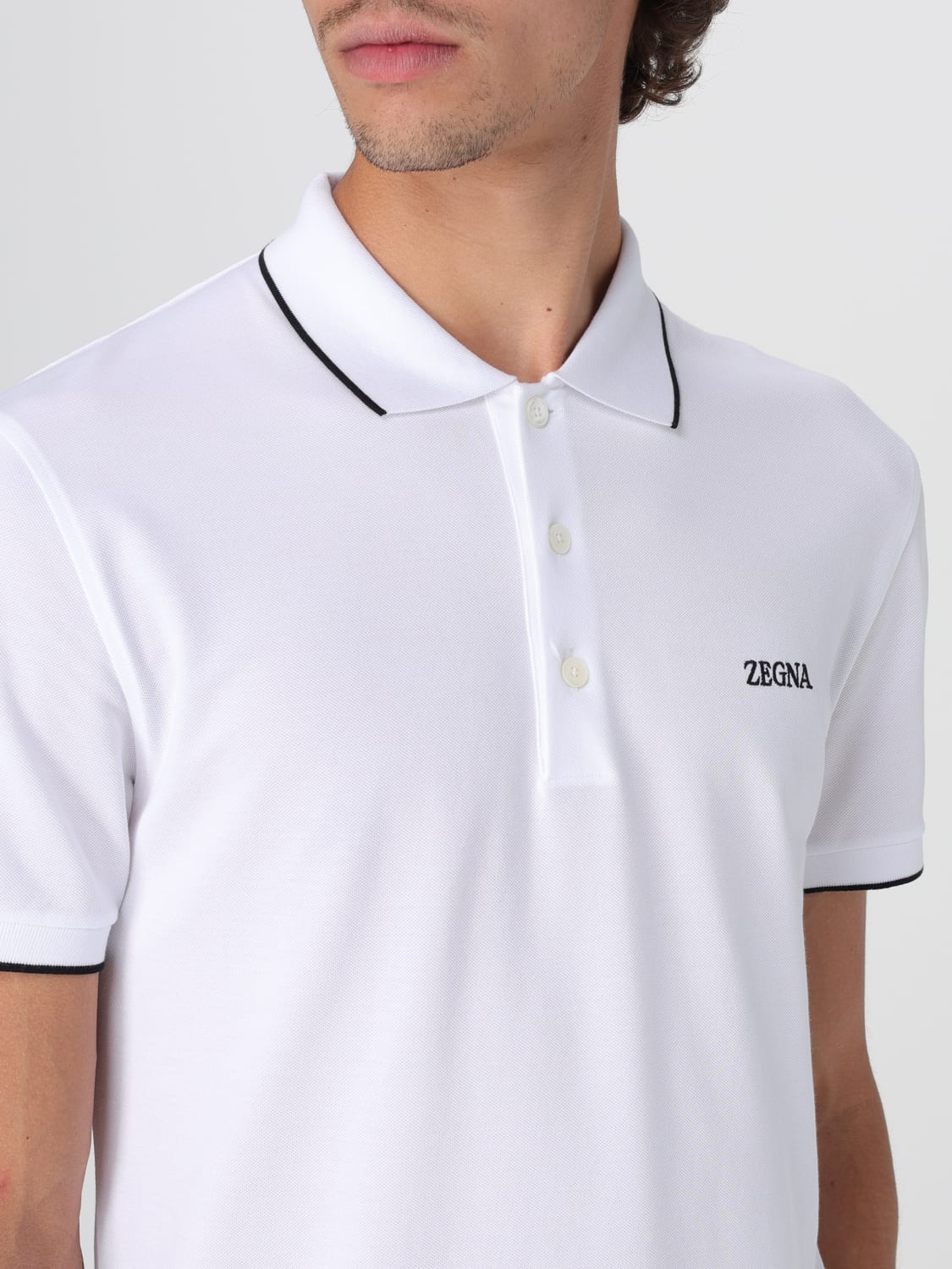 ZEGNA POLO: Polo herren Zegna, Weiß - Img 4