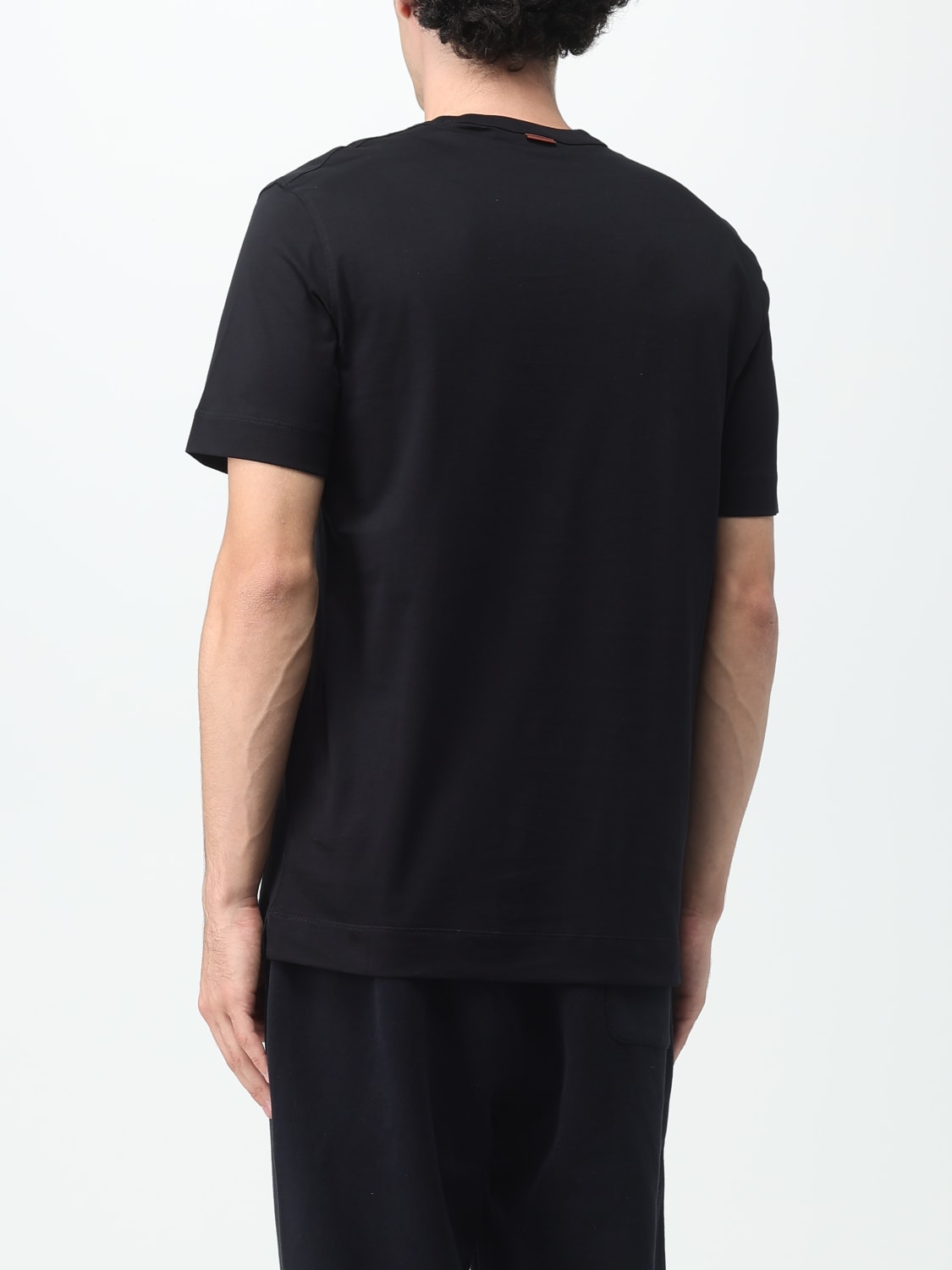 ZEGNA: T-shirt men - Black | Zegna t-shirt E7360A5B760