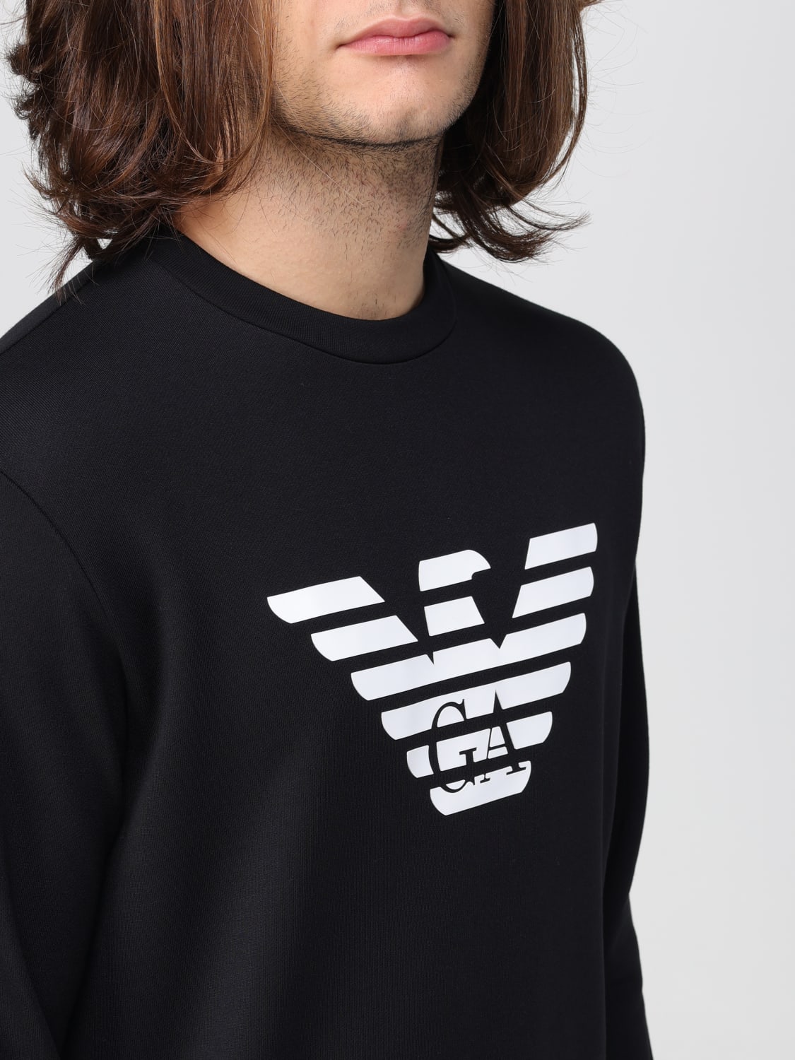 Emporio armani sweatshirt black discount