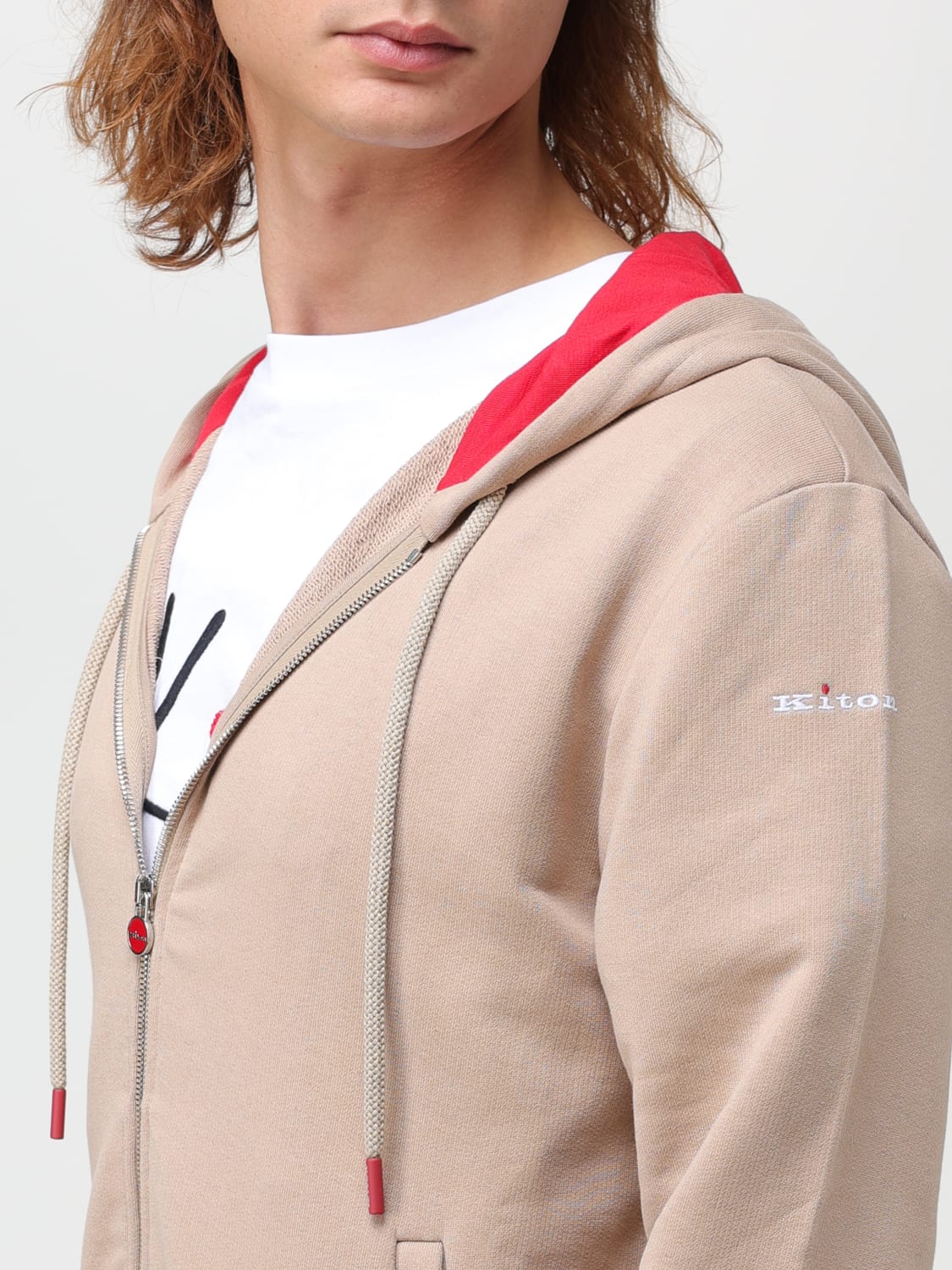 KITON SWEAT: Sweat men Kiton, Beige - Img 5