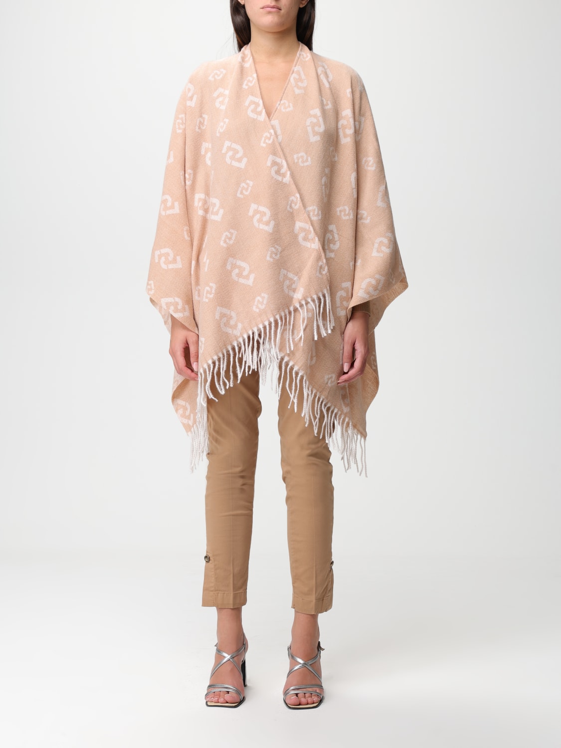 Liu Jo Outlet Cape woman Camel Liu Jo cape 2F3087T0300 online at GIGLIO.COM