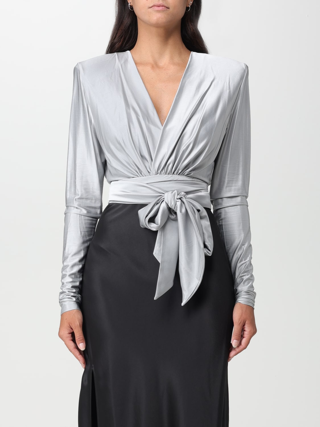 ALEXANDRE VAUTHIER TOP: Top woman Alexandre Vauthier, Silver - Img 1