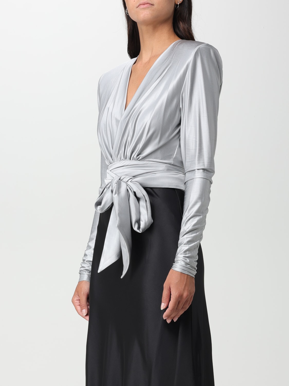 ALEXANDRE VAUTHIER TOP: Top woman Alexandre Vauthier, Silver - Img 3