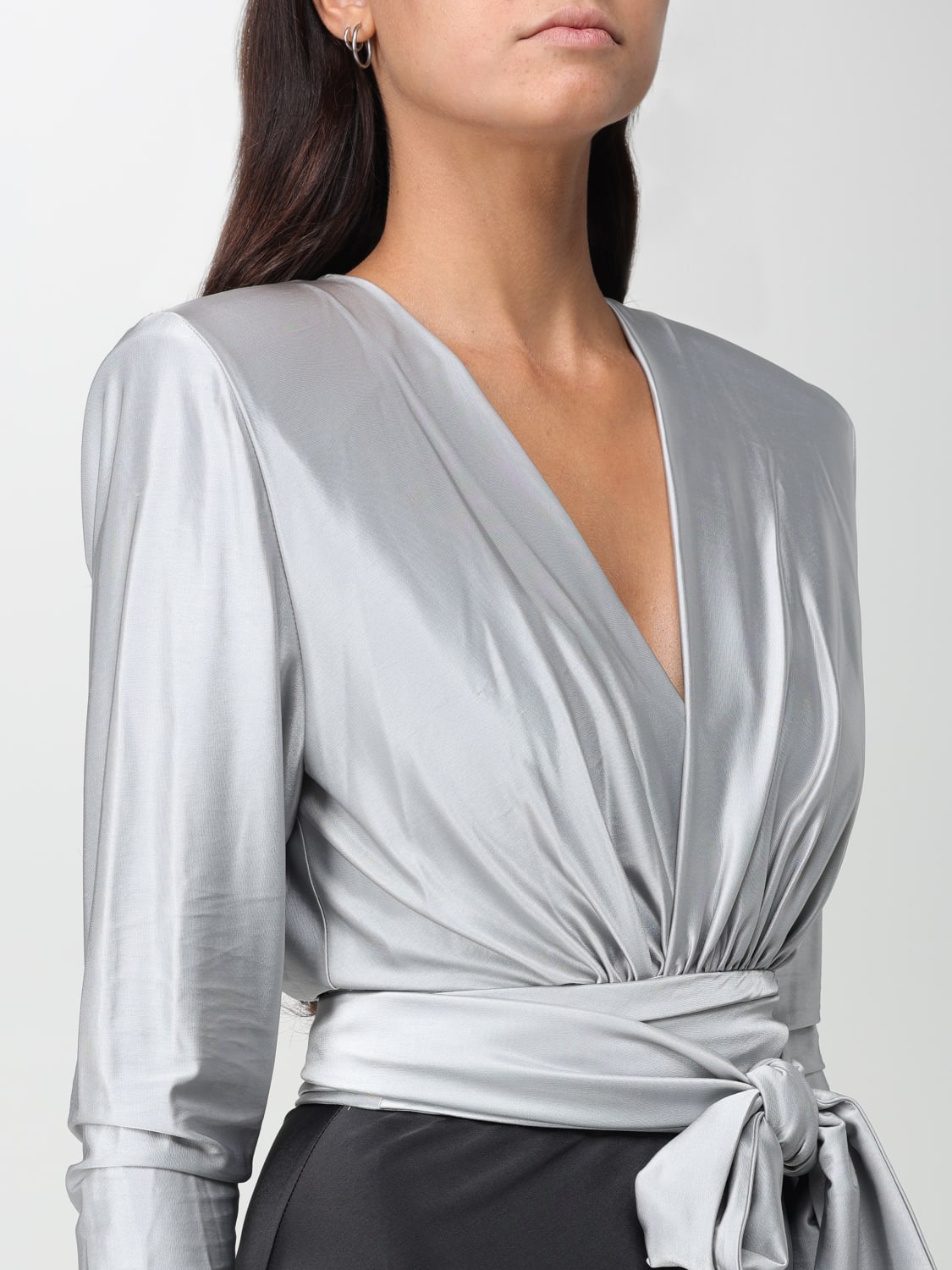 ALEXANDRE VAUTHIER TOP: Top woman Alexandre Vauthier, Silver - Img 4