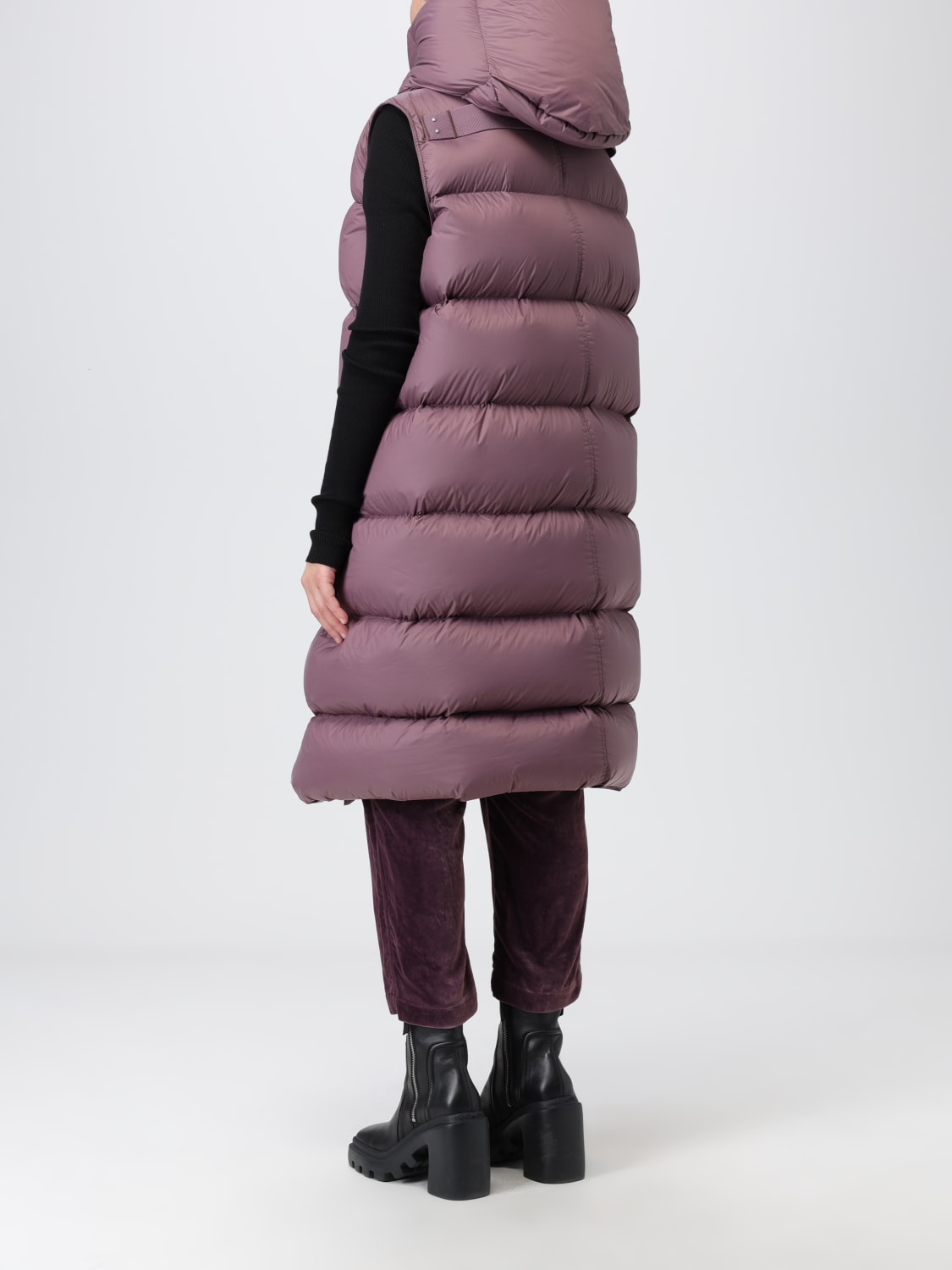 アウターその他 RICK OWENS Woman Waistcoat Amethyst RP02C1914NPD3 33 Rick Owens Outlet: Coat woman - Amethyst | Rick Owens