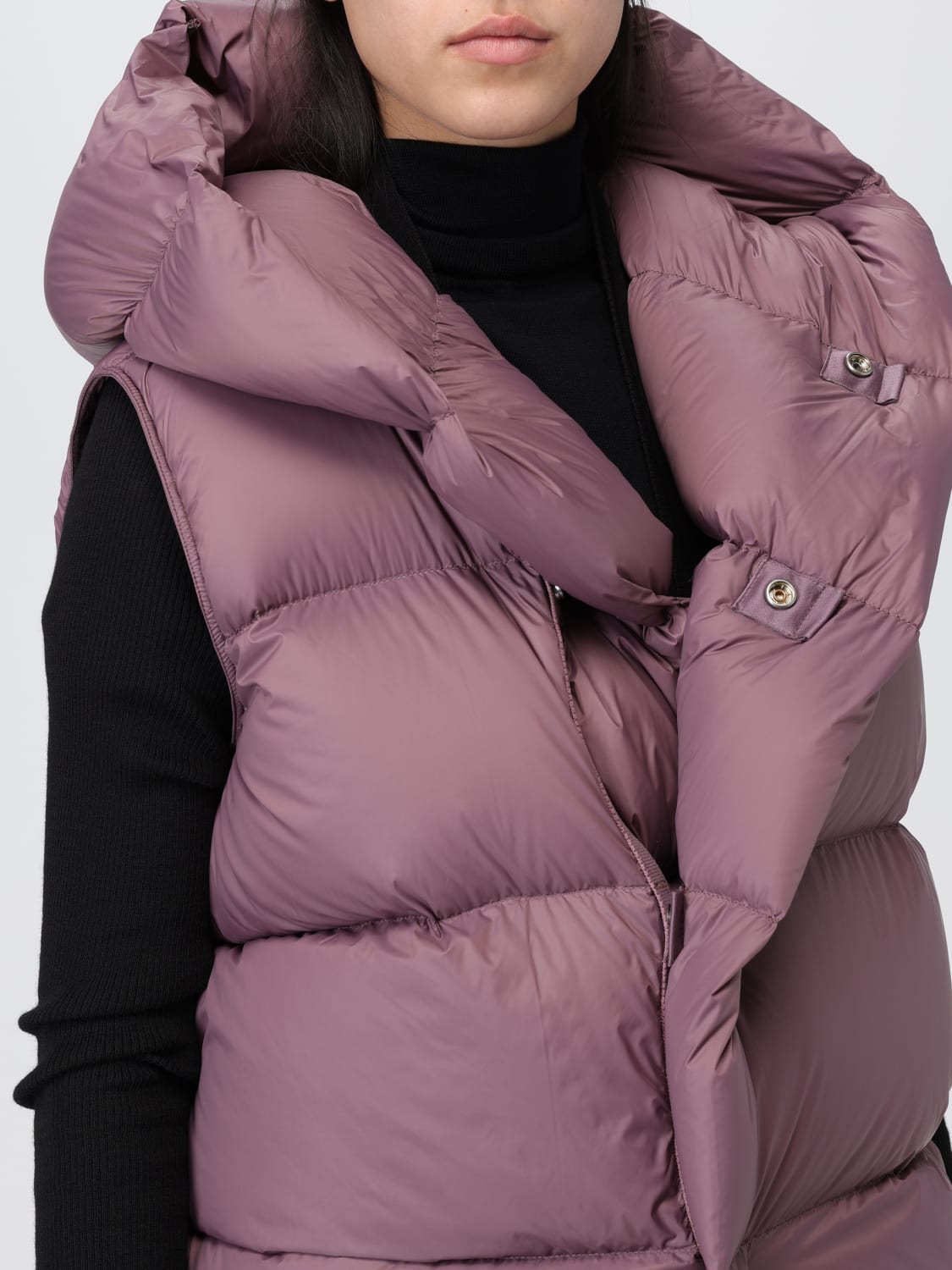 アウターその他 RICK OWENS Woman Waistcoat Amethyst RP02C1914NPD3 33 Rick Owens Outlet: Coat woman - Amethyst | Rick Owens