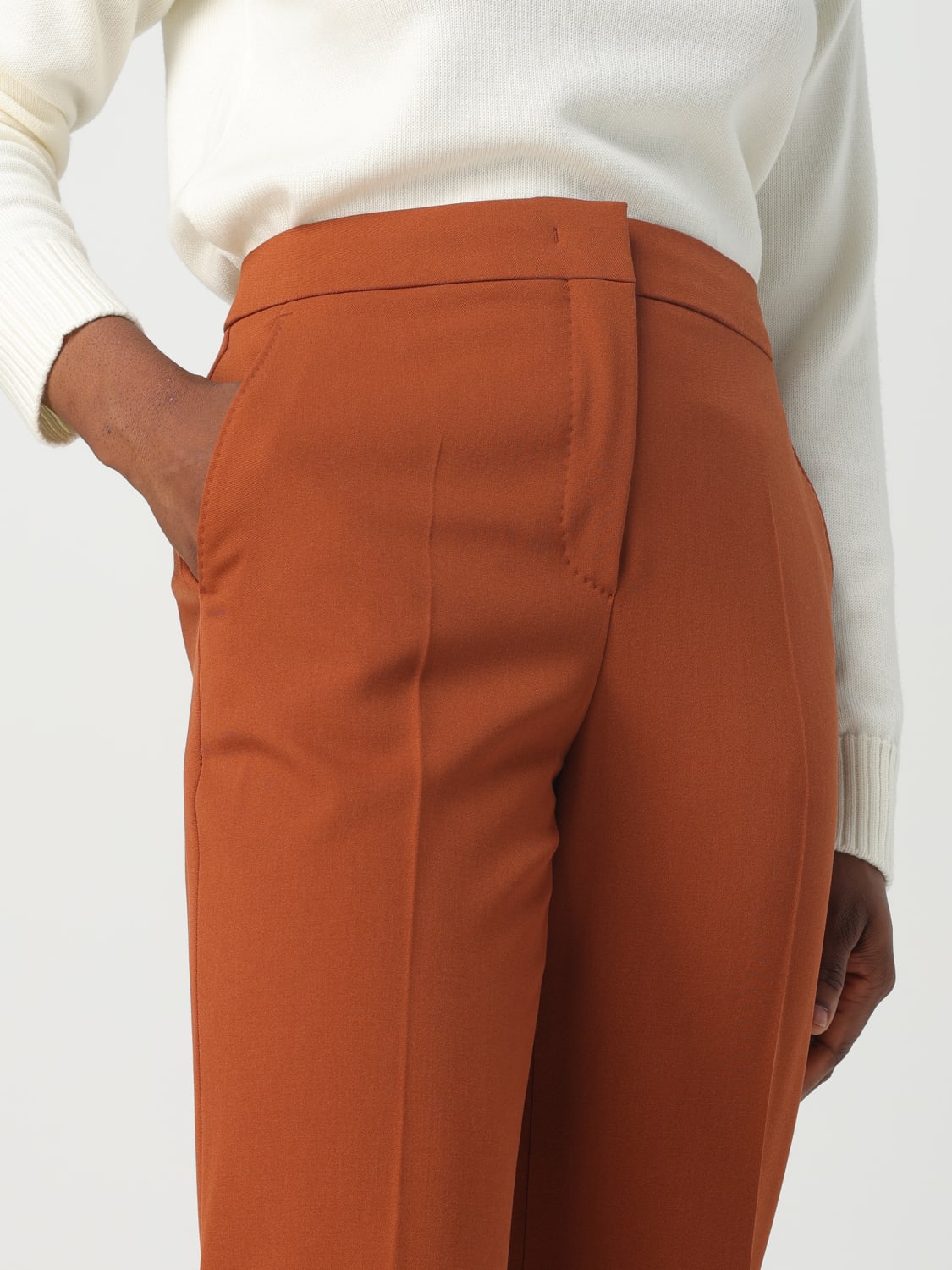 MAX MARA PANTALON: Pantalon femme Max Mara, Orange - Img 5