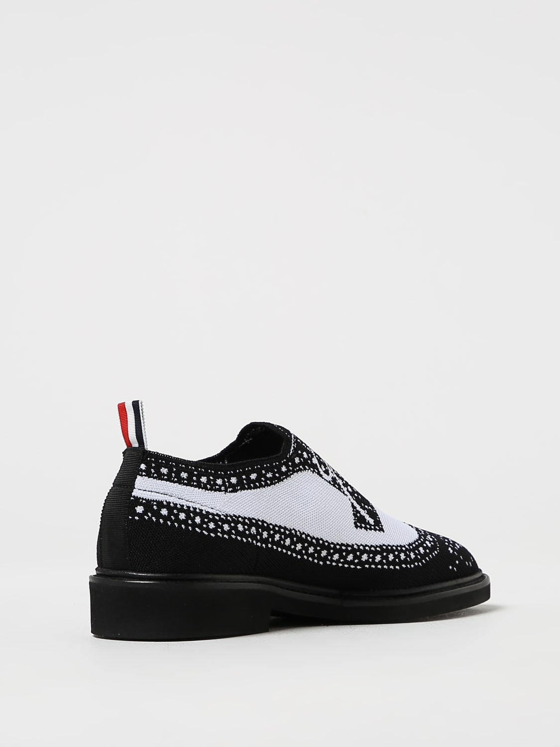 THOM BROWNE BROGUE SHOES: Thom Browne Derby shoes Trompe L'Oeil in jersey, White - Img 3