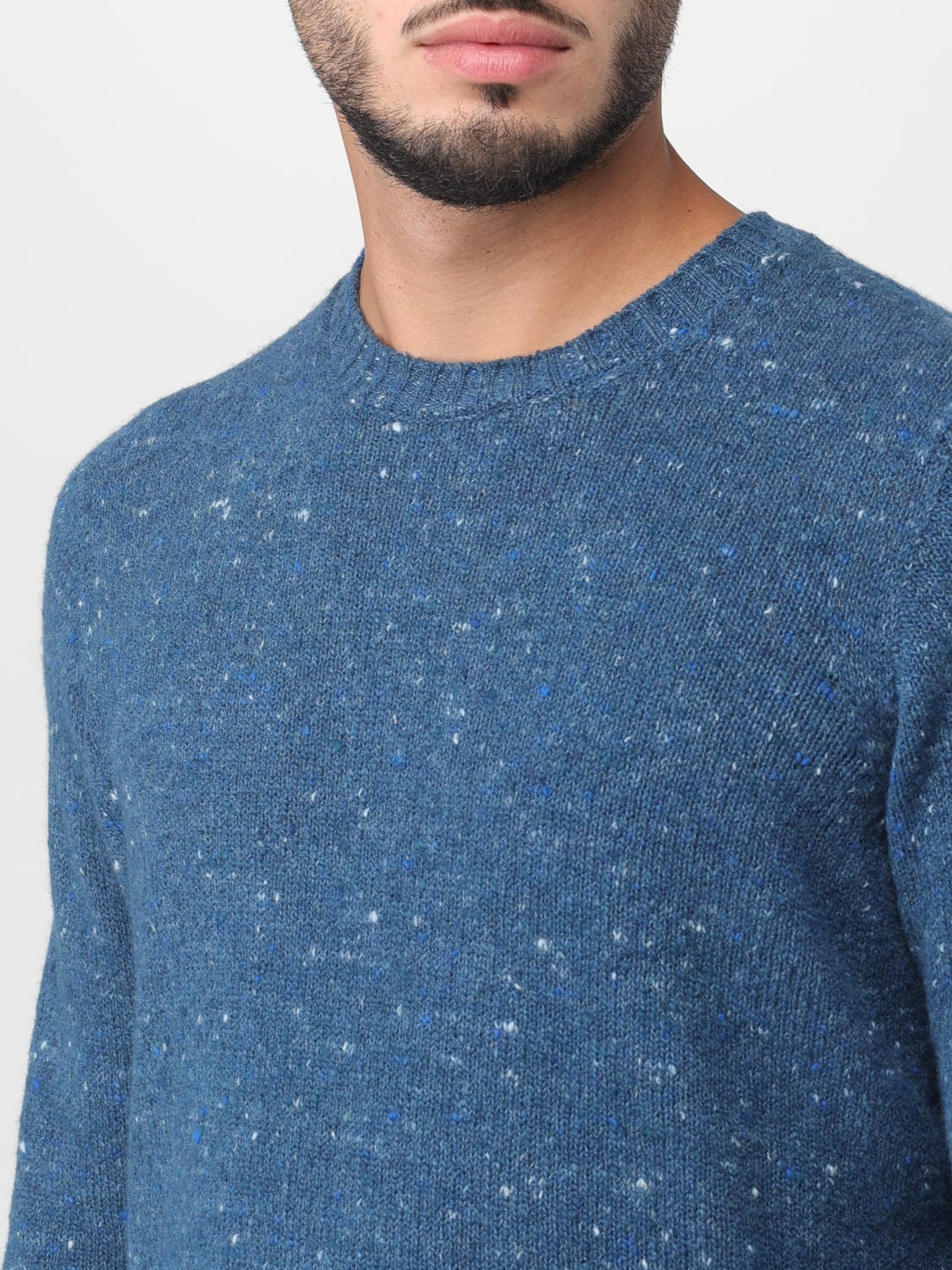 DRUMOHR SWEATER: Drumohr crew neck sweater, Blue - Img 3