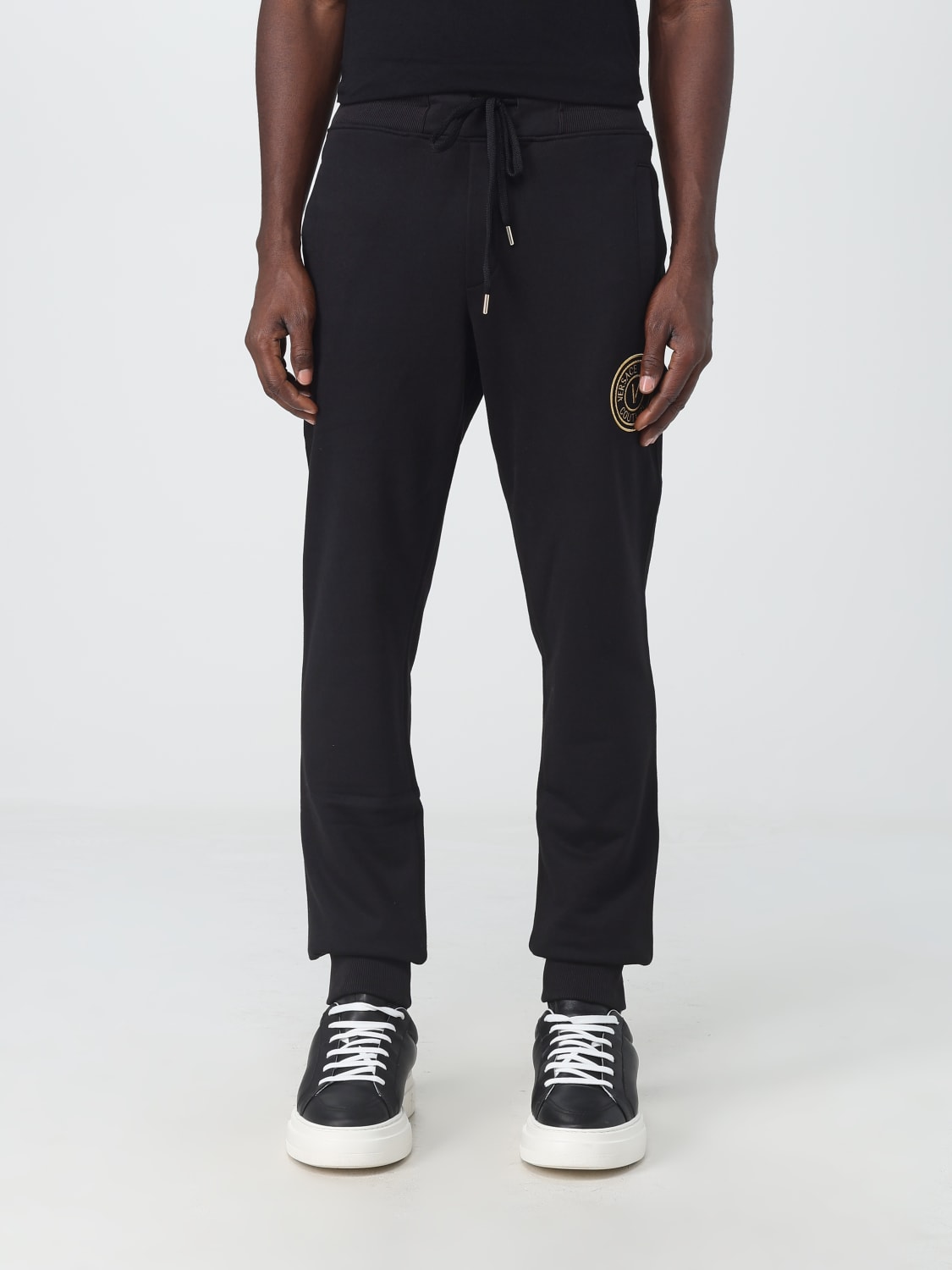 VERSACE JEANS COUTURE PANTS: Sweat men Versace Jeans Couture, Black - Img 1