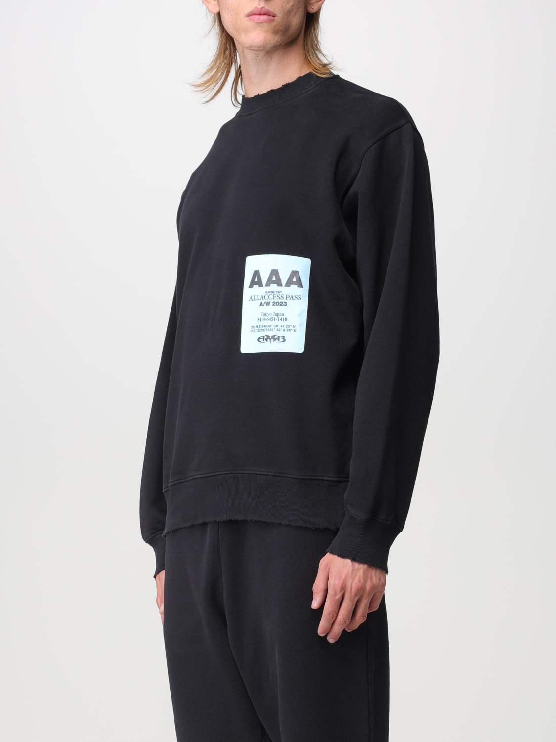 AMBUSH SWEATSHIRT: Sweatshirt herren Ambush, Schwarz - Img 4