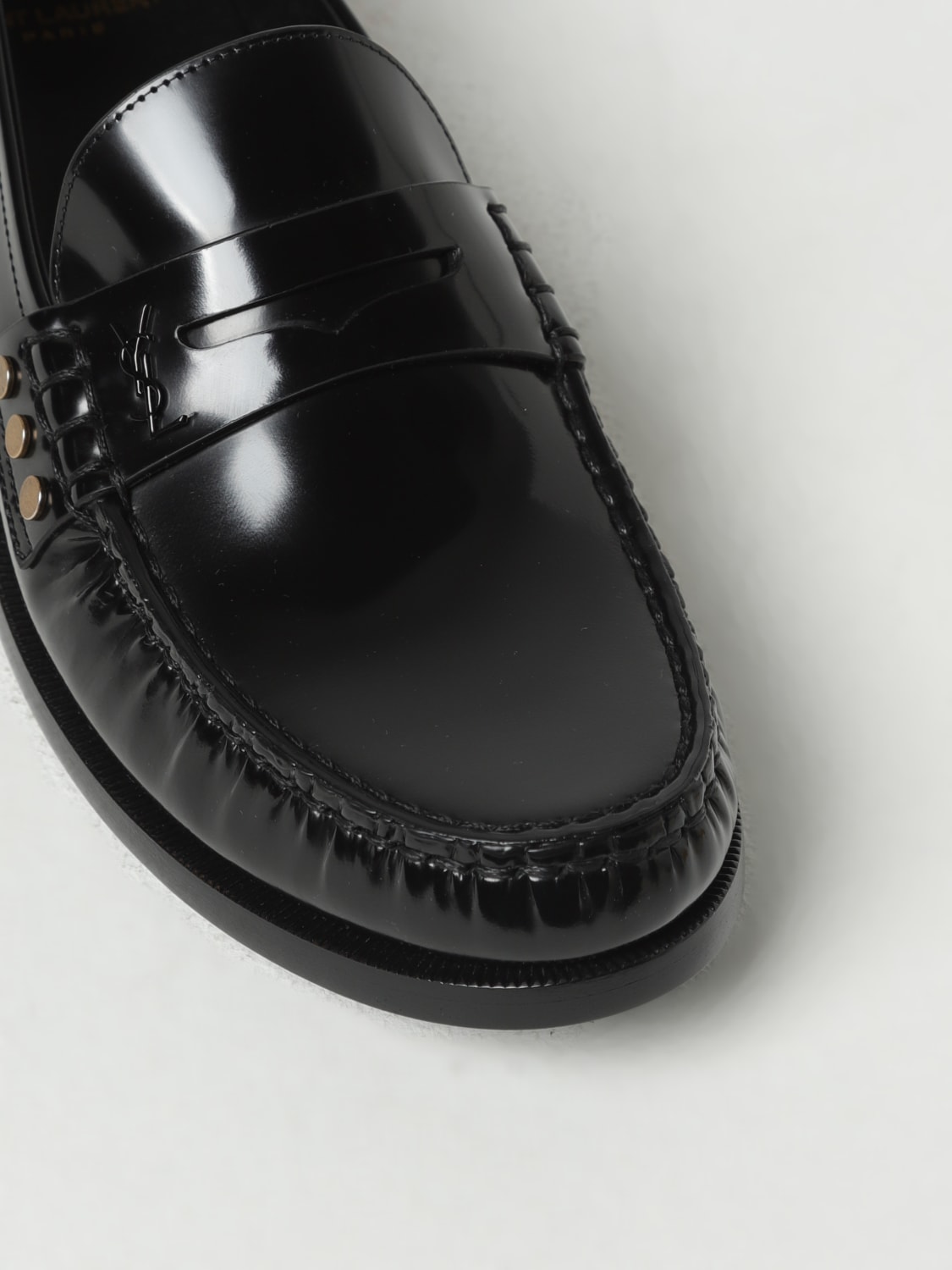 SAINT LAURENT MOCASSINS: Mocassins homme Saint Laurent, Noir - Img 4