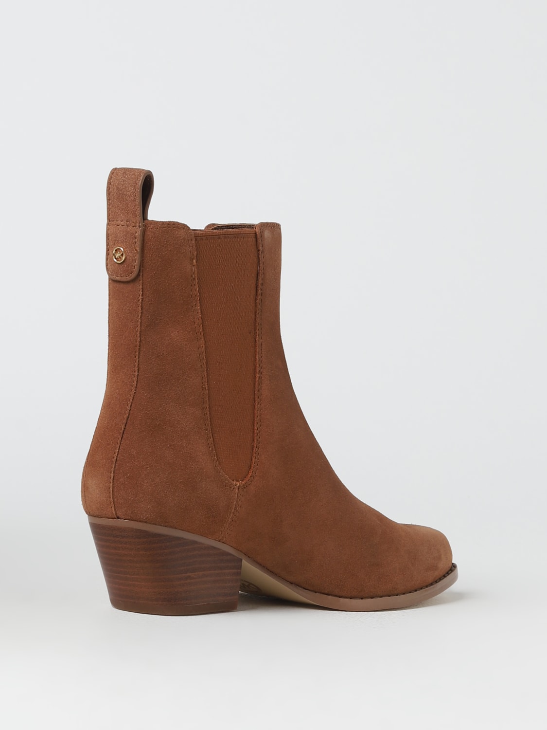 MICHAEL KORS FLAT ANKLE BOOTS: Michael Kors Kinlee ankle boots in suede, Leather - Img 3