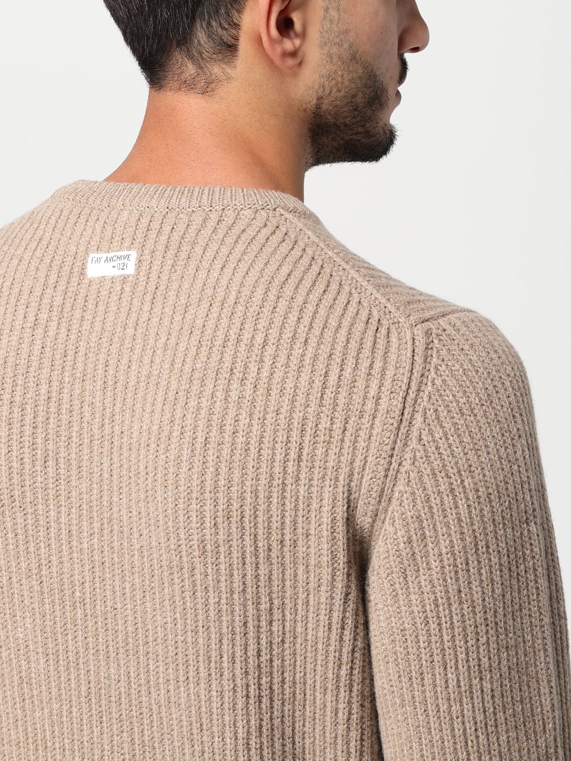 FAY SWEATER: Sweater men Fay, Biscuit - Img 3