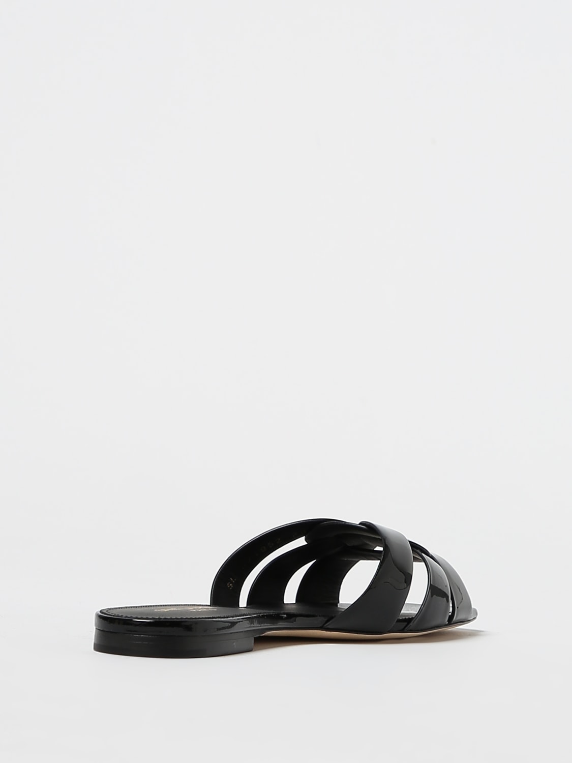 SAINT LAURENT HEELED SANDAL: Saint Laurent patent leather sandals, Black - Img 3
