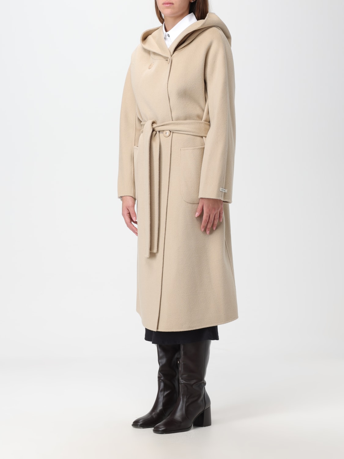 PALTO' COAT: Coat woman Palto', Cream - Img 3