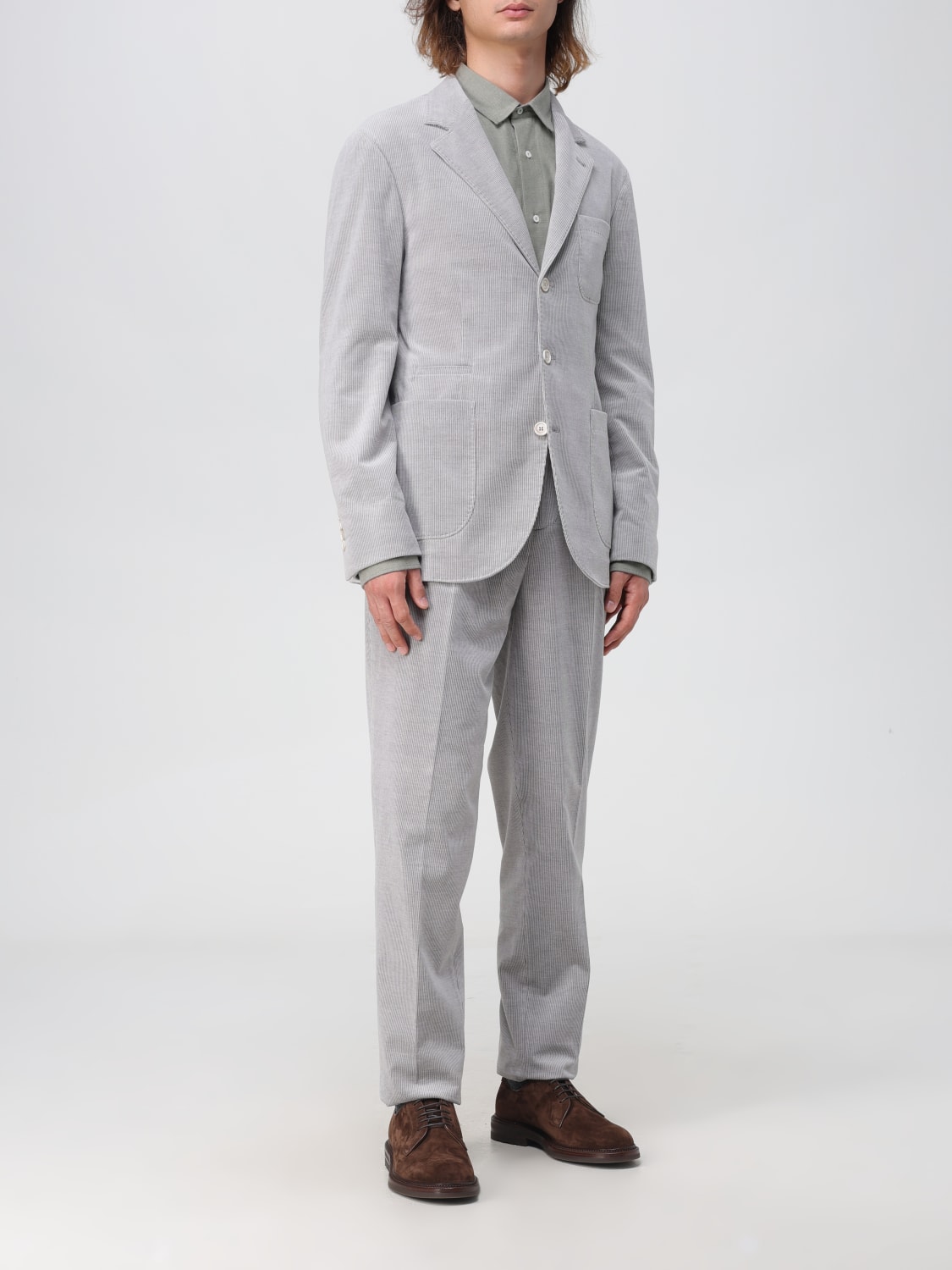 BRUNELLO CUCINELLI SUIT: Suit men Brunello Cucinelli, Grey - Img 2