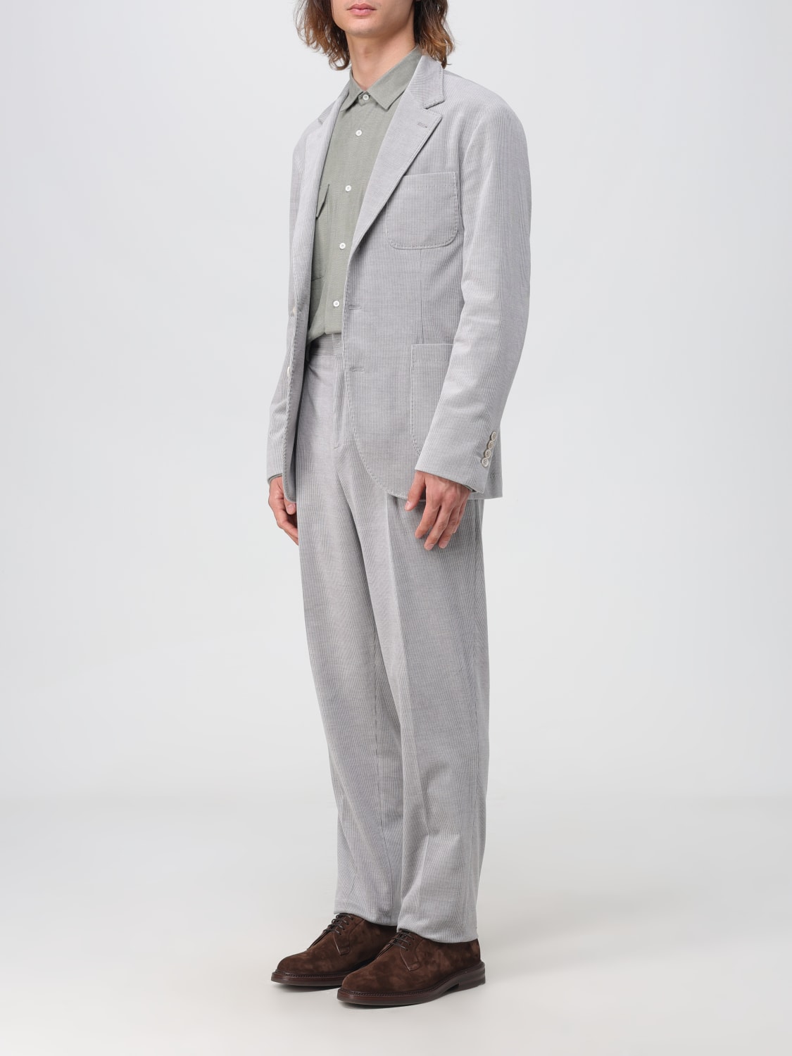 BRUNELLO CUCINELLI SUIT: Suit men Brunello Cucinelli, Grey - Img 4