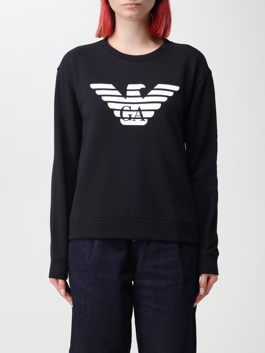 Emporio Armani Outlet Sweat shirt femme Bleu Sweat Shirt Emporio Armani 8N2M9E2J49Z en ligne sur GIGLIO.COM