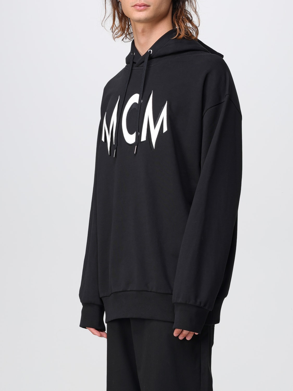 MCM SWEATSHIRT: Sweatshirt herren Mcm, Schwarz - Img 3