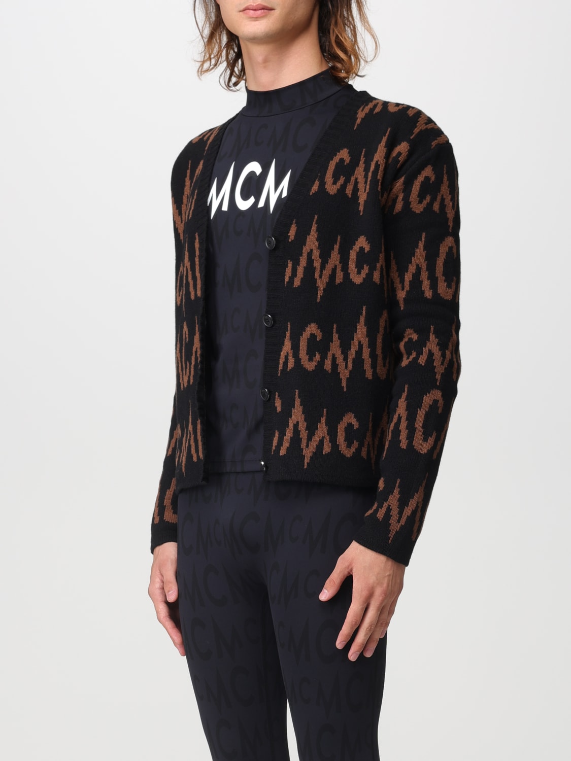 MCM CARDIGAN: Sweater men Mcm, Black - Img 4