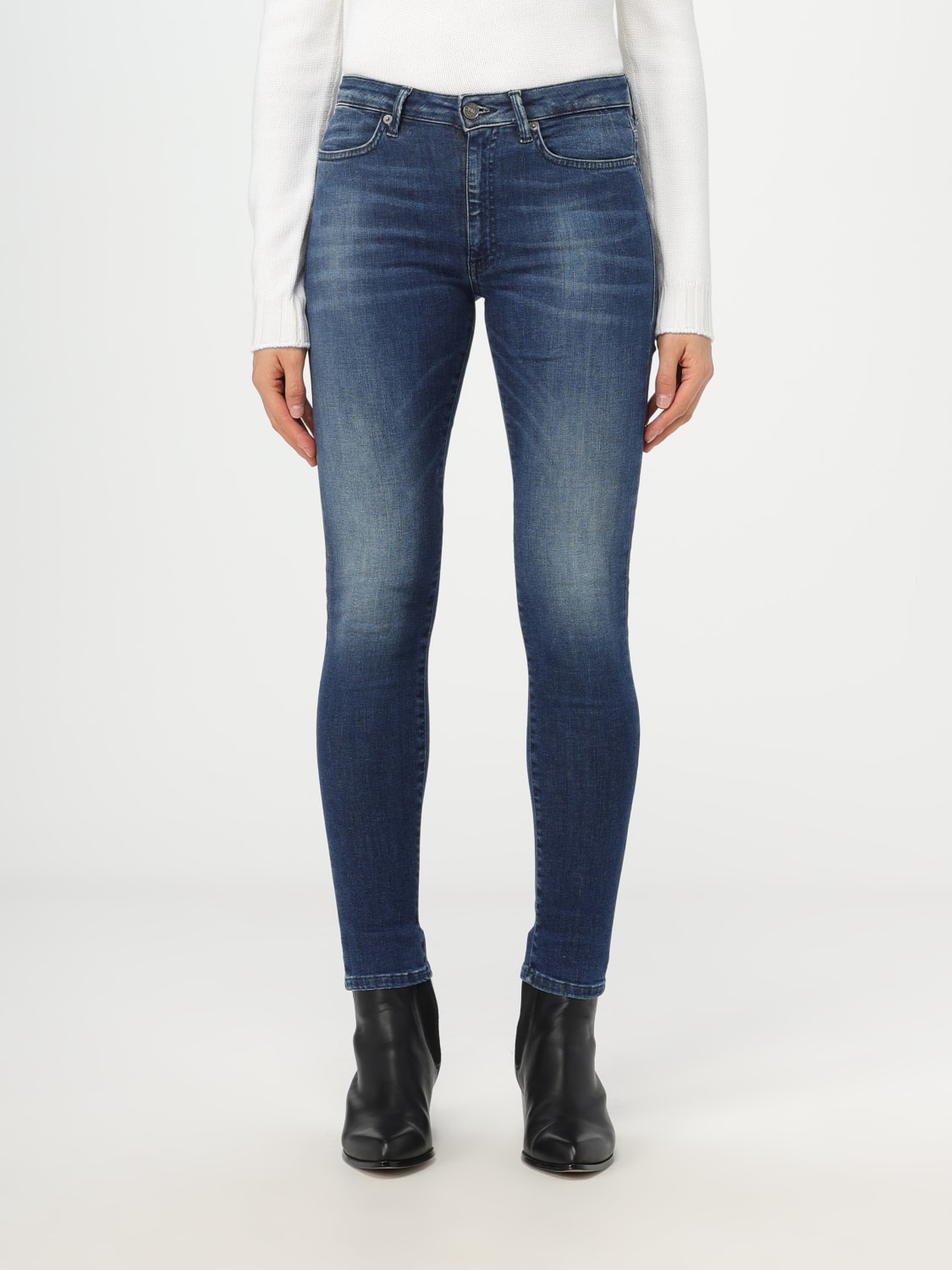 DONDUP JEANS: Jeans aderenti Dondup in denim stretch, Denim - Img 1