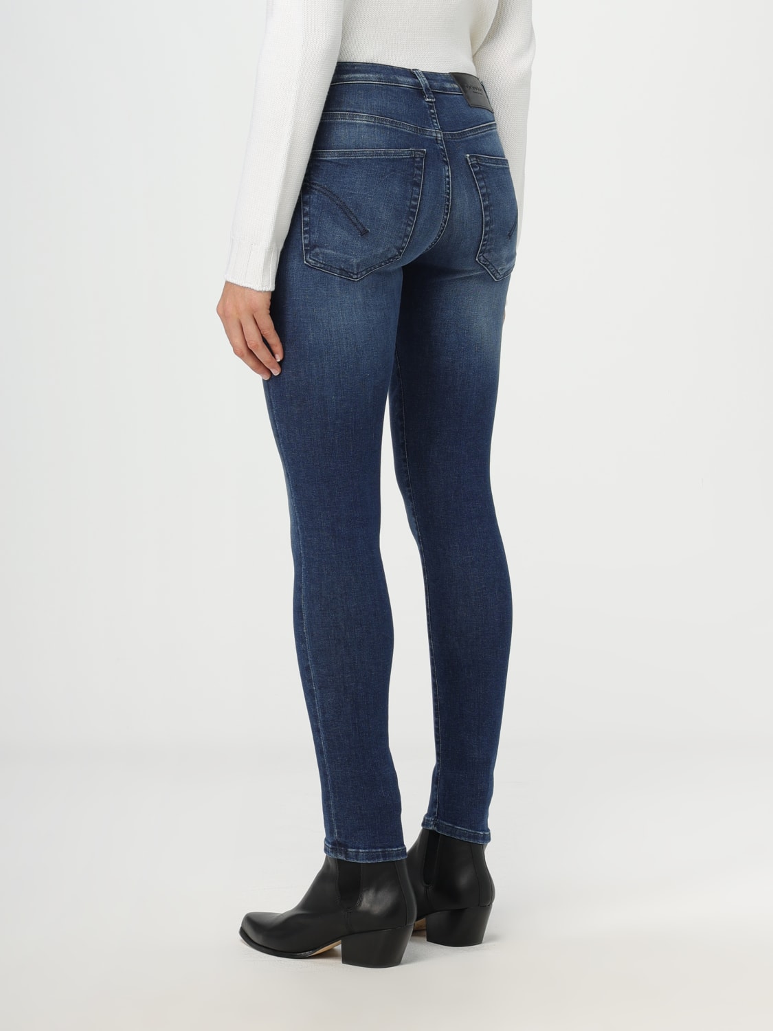 DONDUP JEANS: Jeans aderenti Dondup in denim stretch, Denim - Img 2