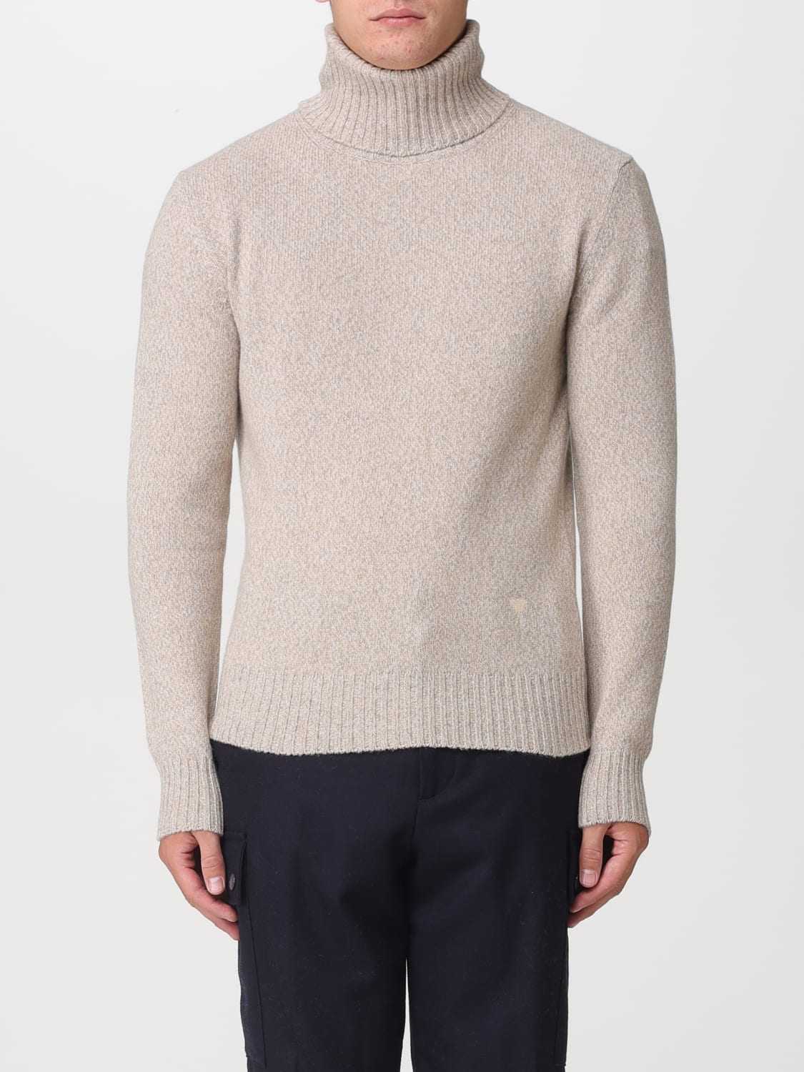 Ami Paris Outlet: Sweater men - Beige | Ami Paris sweater HKS427005 ...
