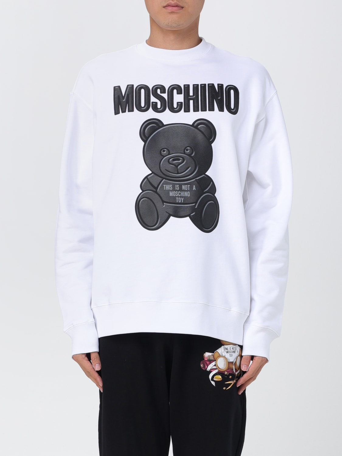 Moschino Couture Outlet Pull homme Blanc Sweatshirt Moschino Couture 171370208 en ligne sur GIGLIO.COM