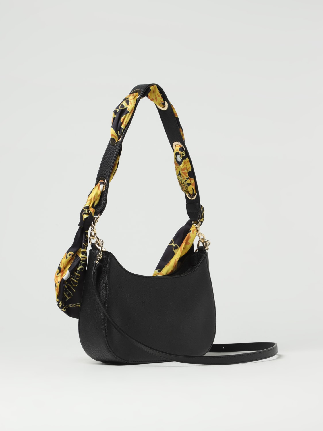 VERSACE JEANS COUTURE SHOULDER BAG: Versace Jeans Couture bag in saffiano synthetic leather, Black - Img 2