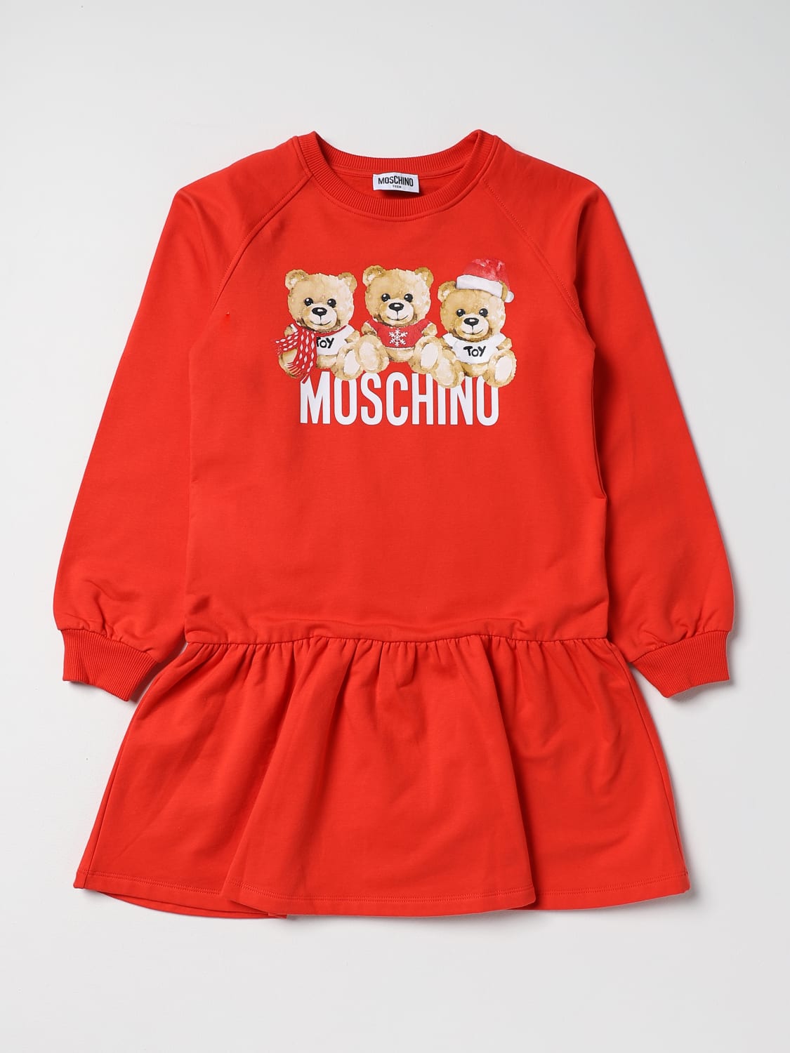 MOSCHINO 连衣裙: 连衣裙 儿童 Moschino Kid, 红色 - Img 1