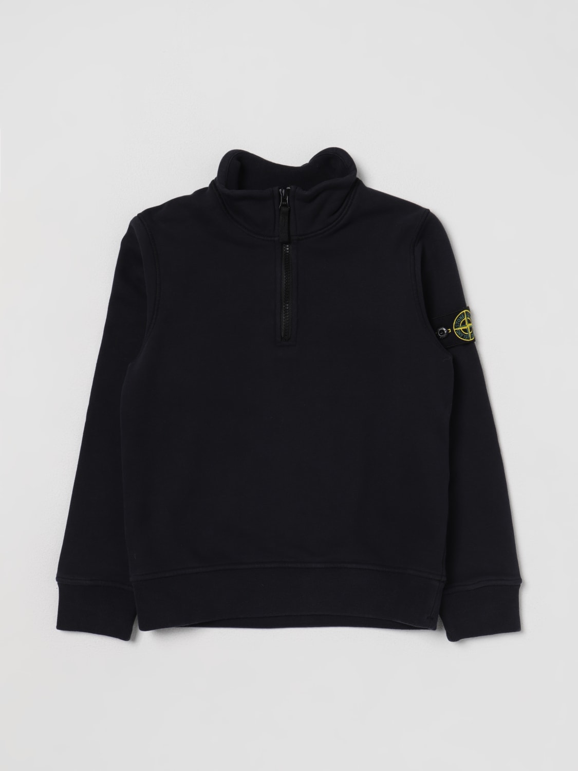 STONE ISLAND JUNIOR cotton sweatshirt Blue Stone Island Junior sweater 61020 online at GIGLIO.COM