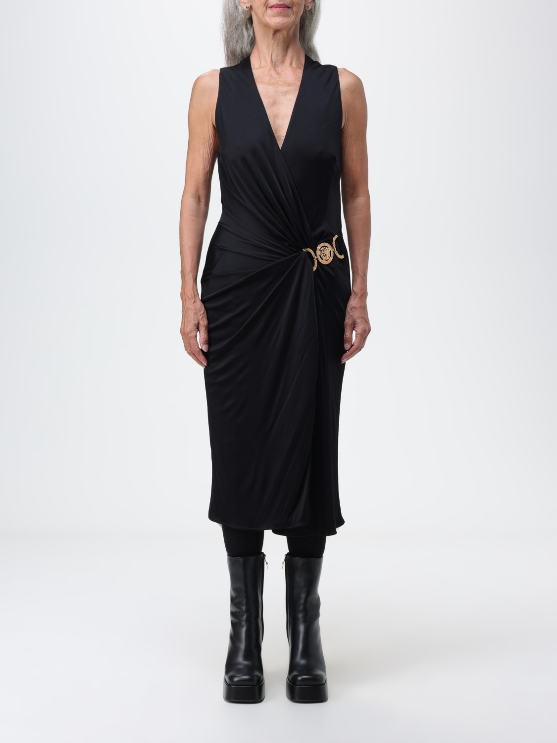 VERSACE ROBES: Robes femme Versace, Noir - Img 1