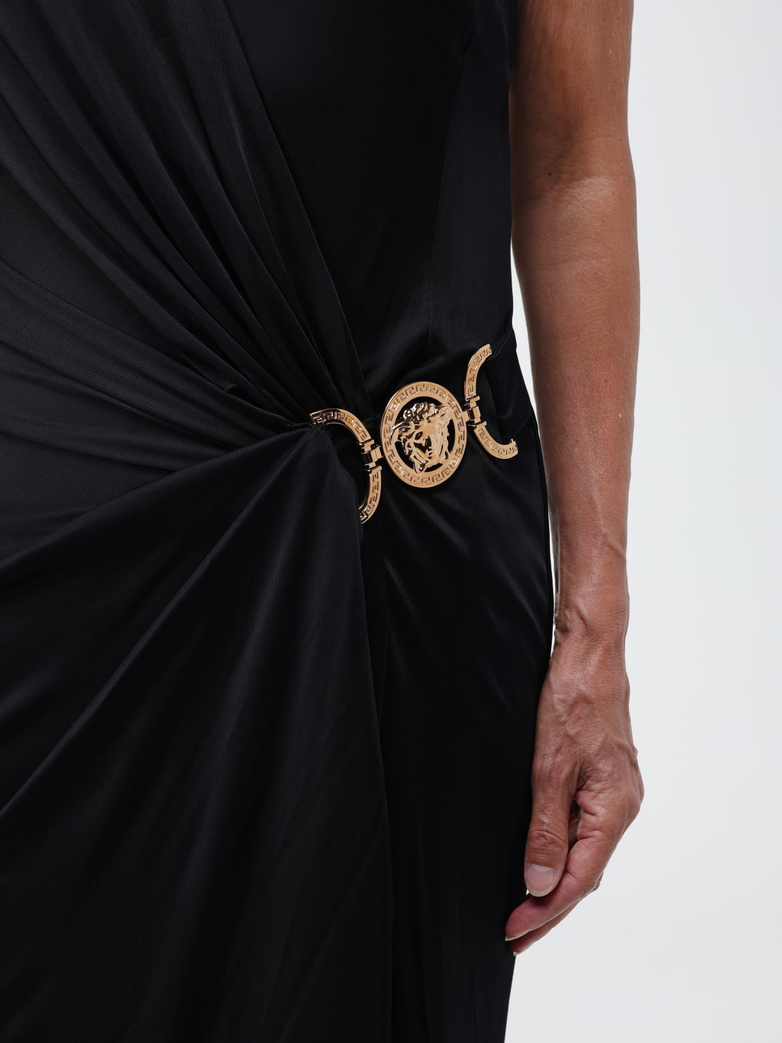 VERSACE ROBES: Robes femme Versace, Noir - Img 4