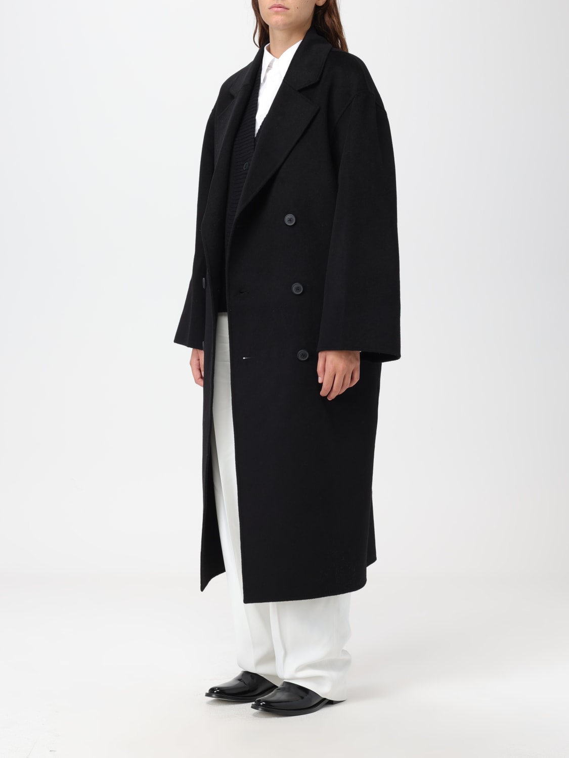 LOU LOU STUDIO CAPPOTTO: Cappotto Boneo Lou Lou Studio in lana e cashmere, Nero - Img 3