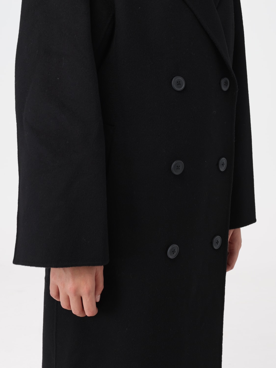 LOU LOU STUDIO CAPPOTTO: Cappotto Boneo Lou Lou Studio in lana e cashmere, Nero - Img 4