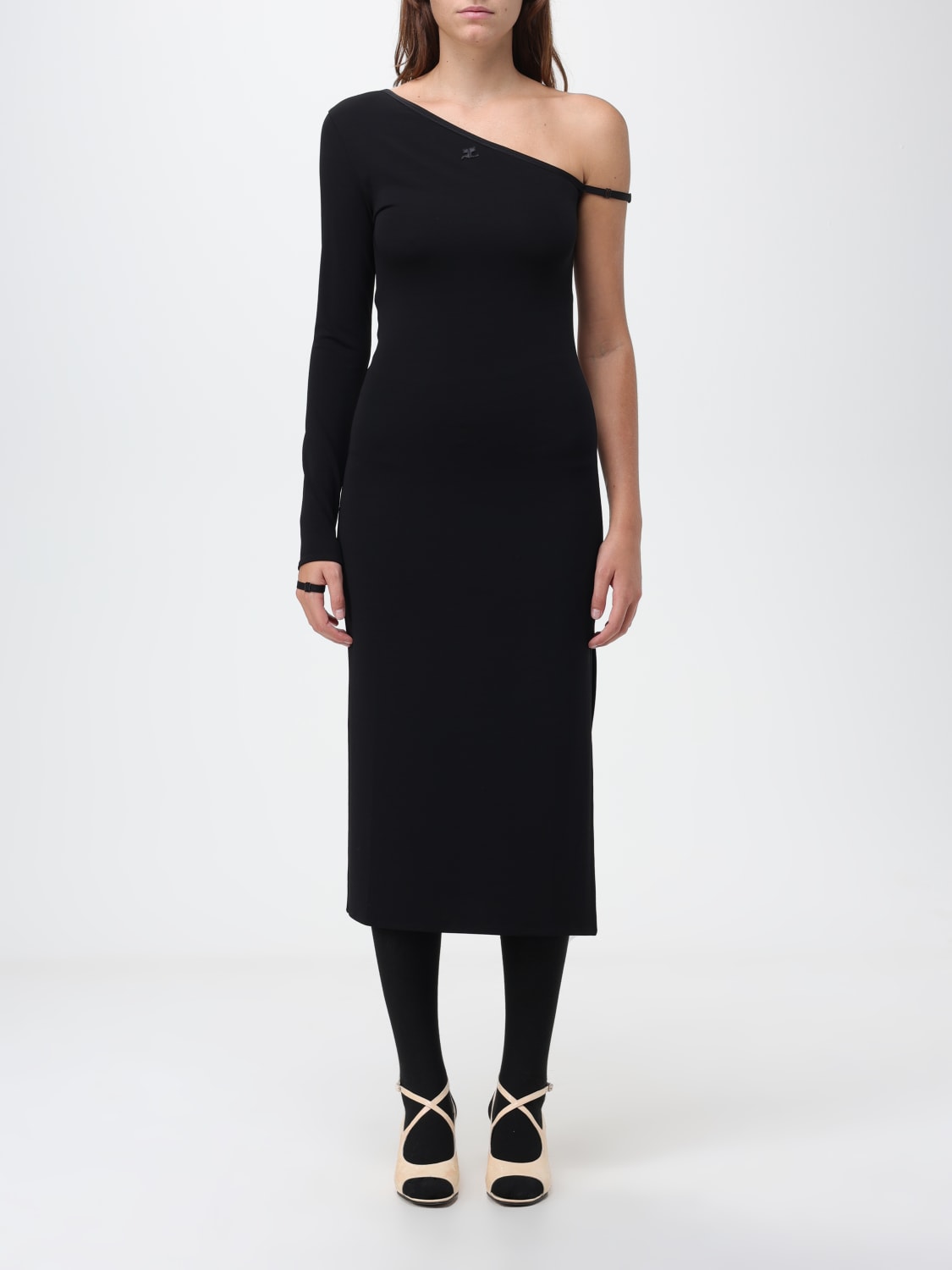 COURRÈGES DRESS: Dress woman CourrÈges, Black - Img 1