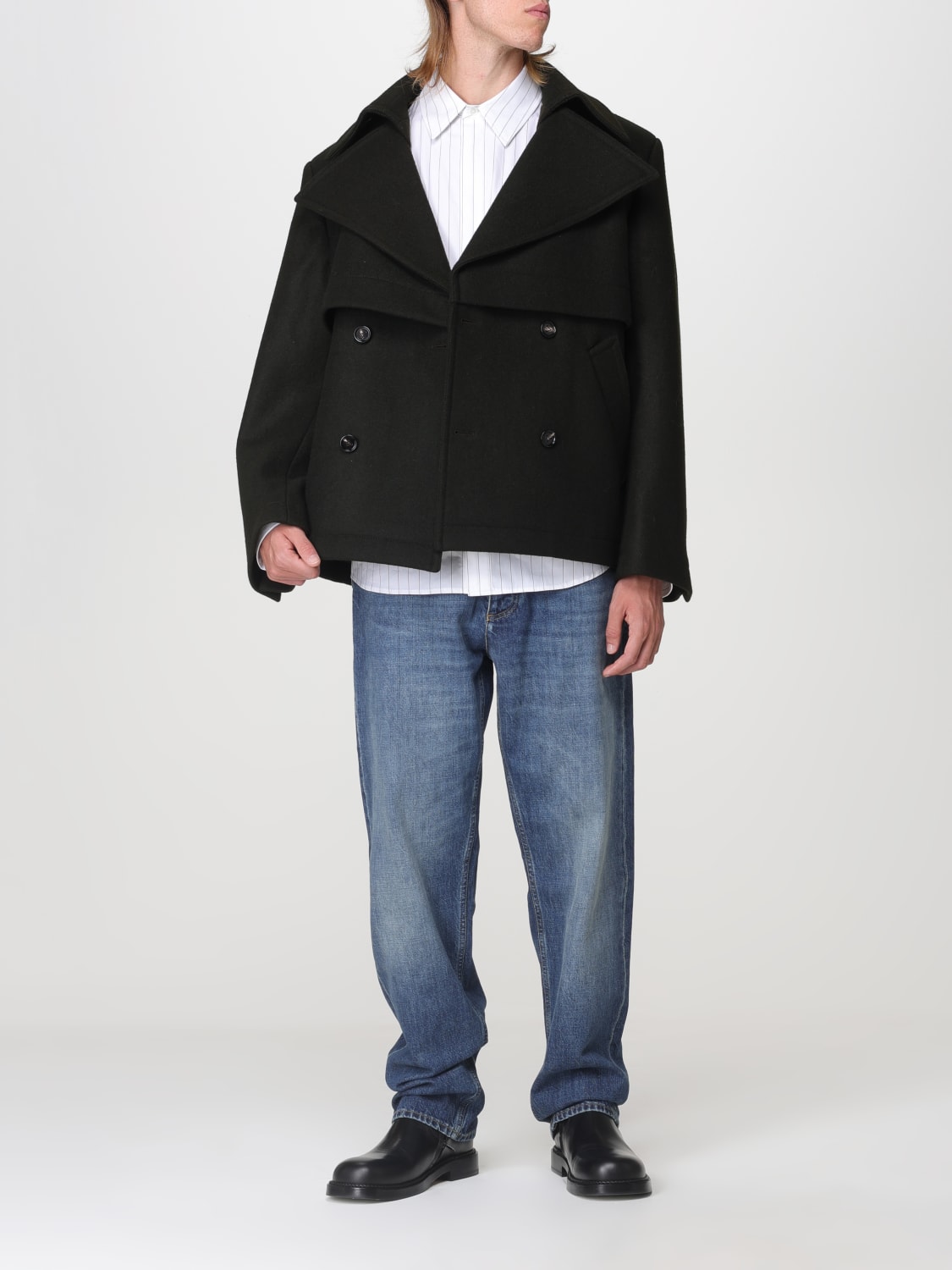 BOTTEGA VENETA COAT: Bottega Veneta men's shorts, White - Img 2