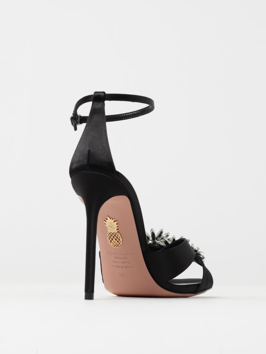 AQUAZZURA 힐 샌들: 힐 샌들 여성 Aquazzura, 블랙 - Img 3